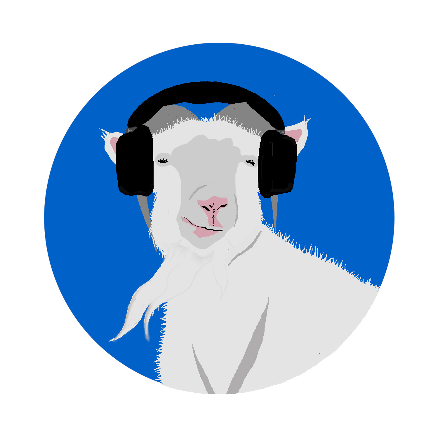 Goat logo design for Screaming Goat Studio in Naperville, IL.