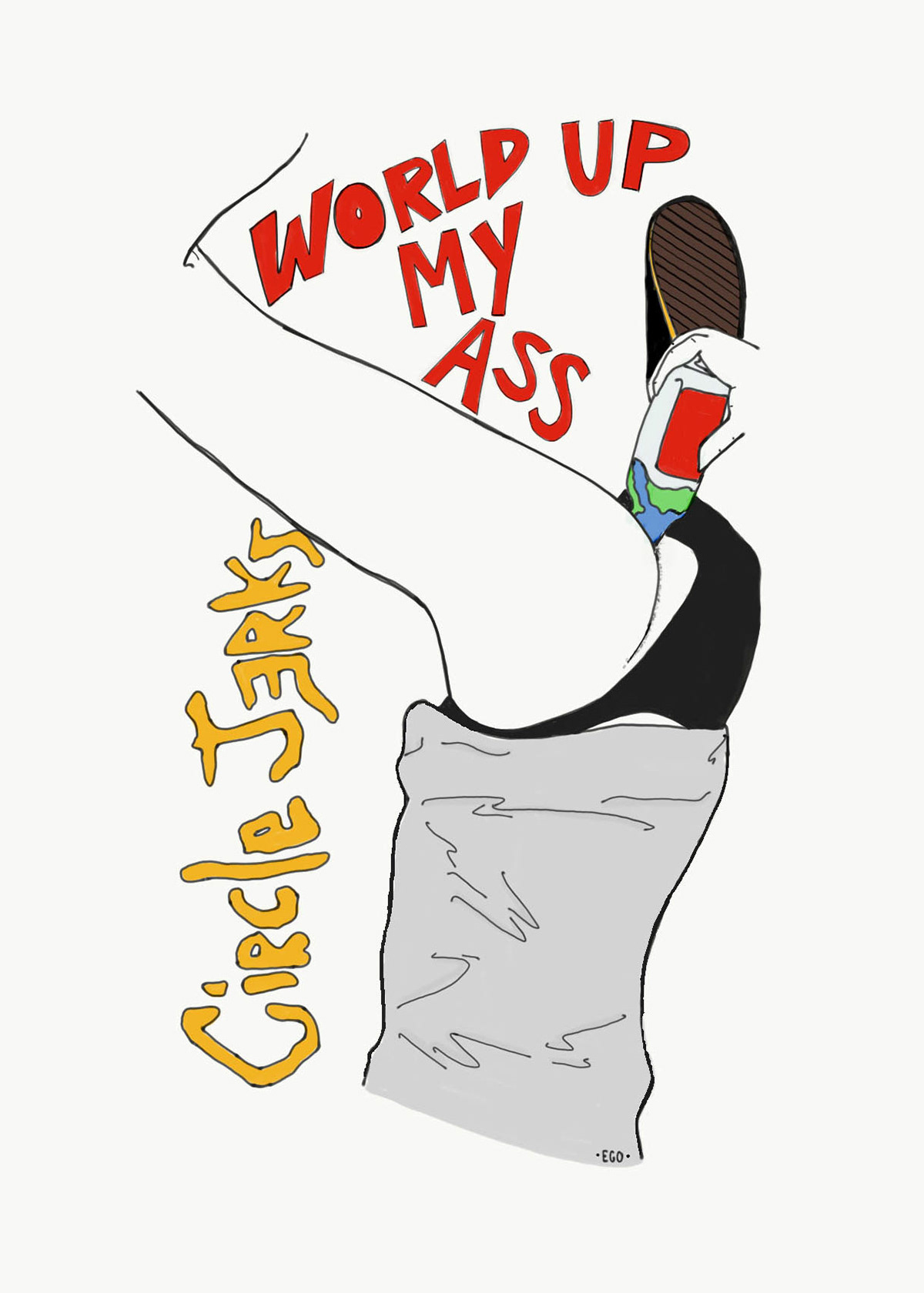 Circle Jerks inspired illustration.