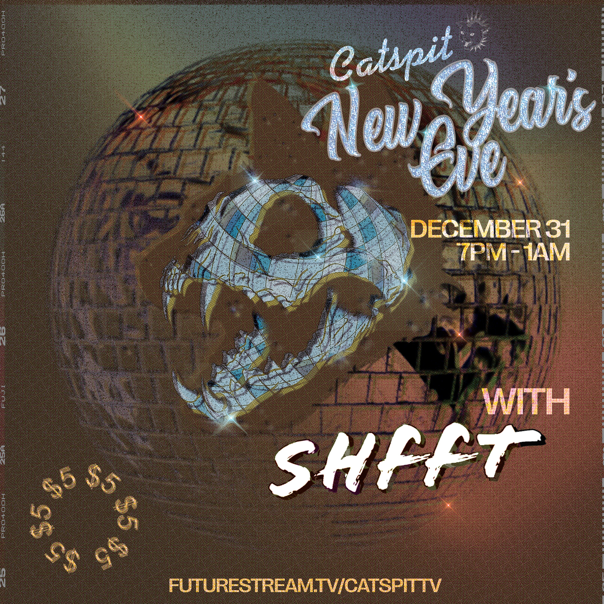 Social media flier for livestream event on Catspit TV. (December 2020)