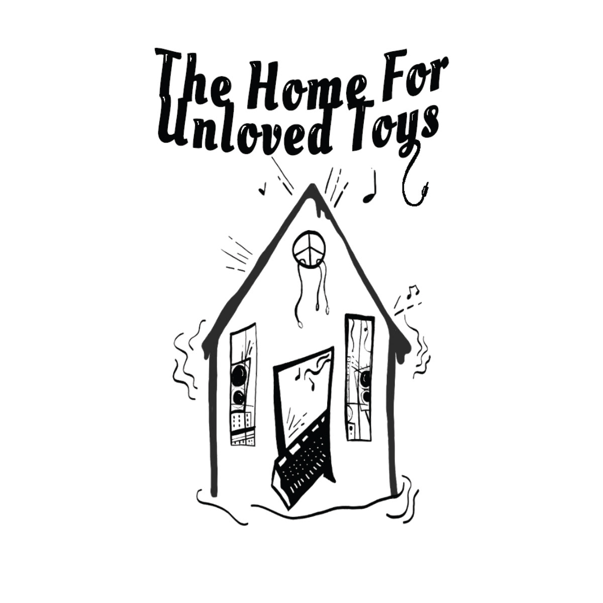 Business card logo design for The Home For Unloved Toys in LaGrange, IL.
