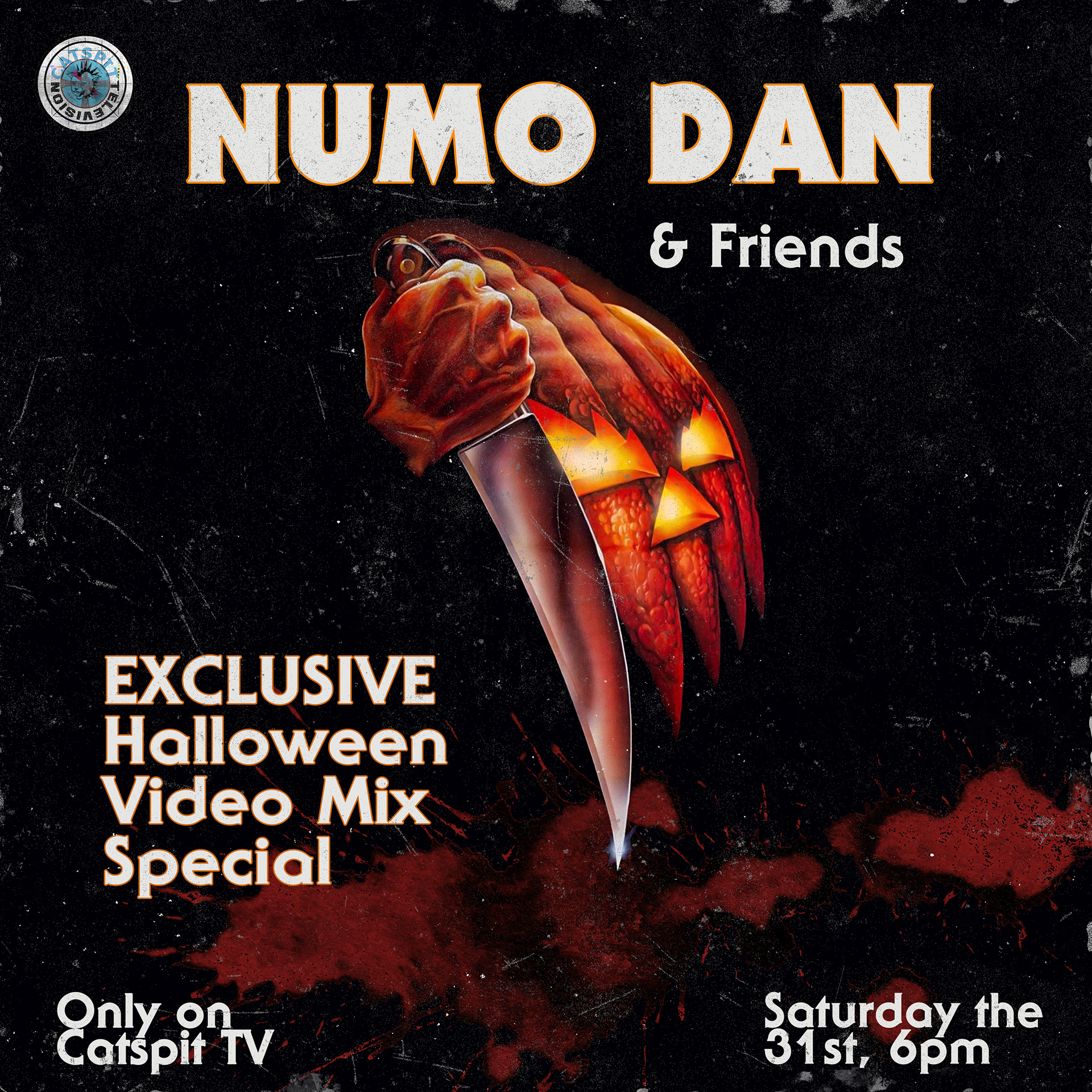 Social media flier for livestream event on Catspit TV. (2020)