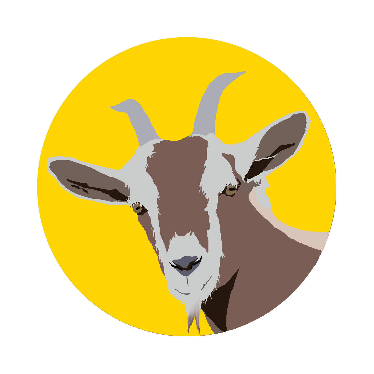 Goat logo design for Screaming Goat Studio in Naperville, IL.