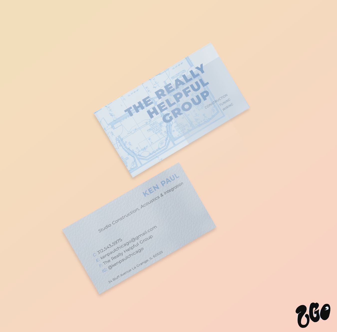 Business card design for The Really Helpful Group