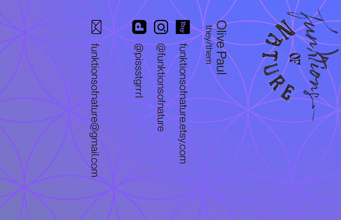 Business card design for my personal clothing brand.