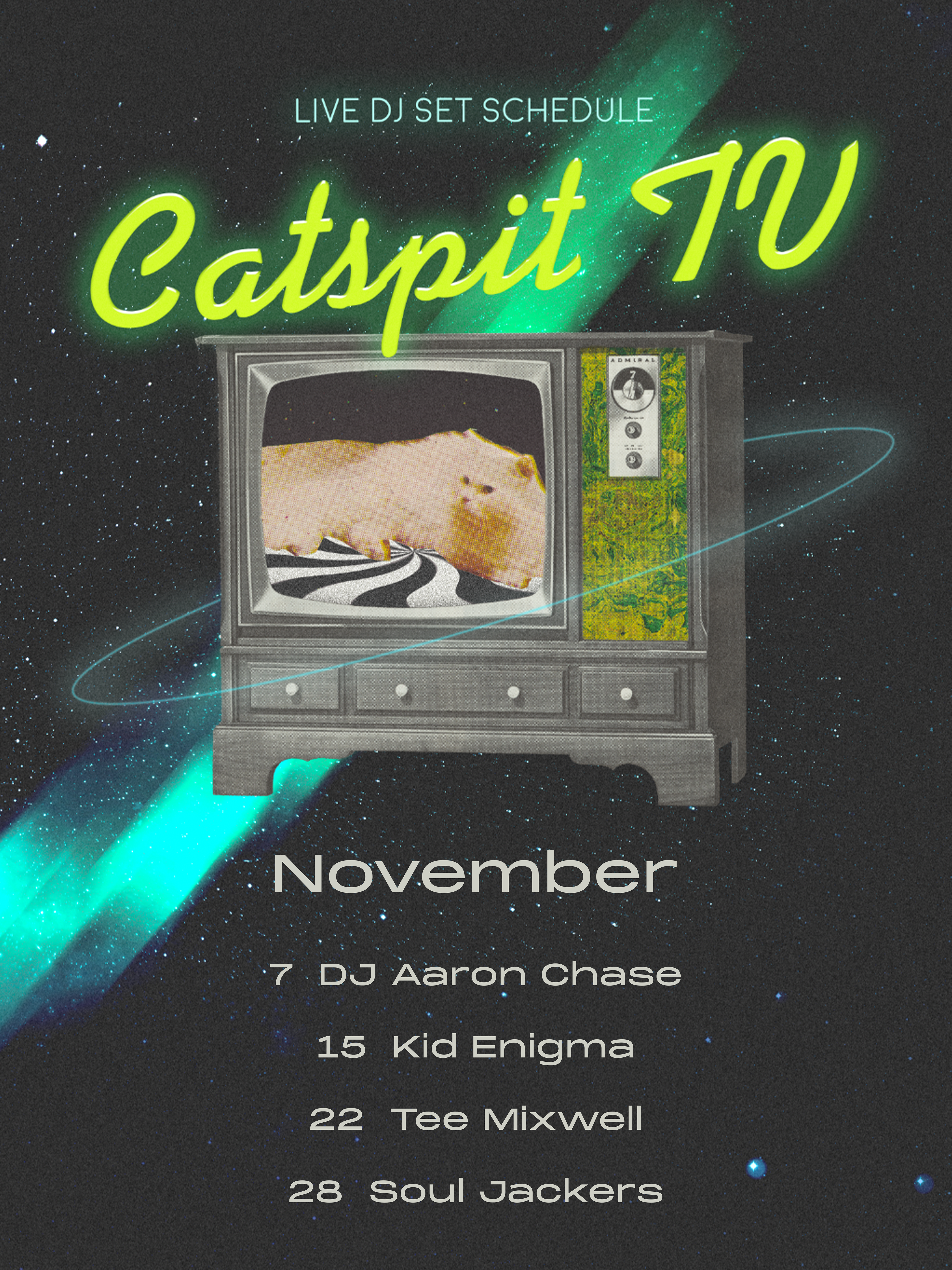 Livestream schedule for Catspit TV.