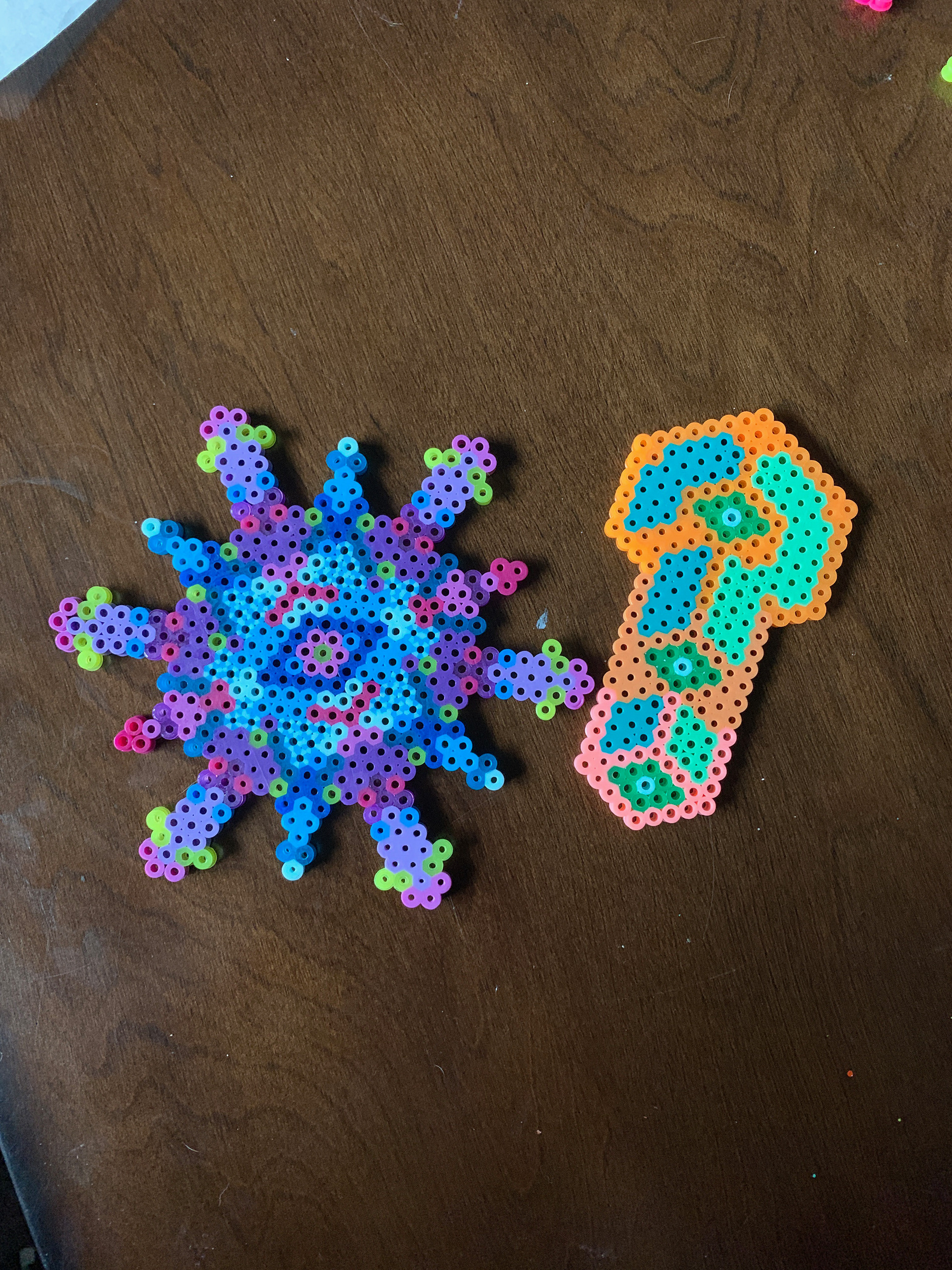 Original perler bead designs. January 2020.