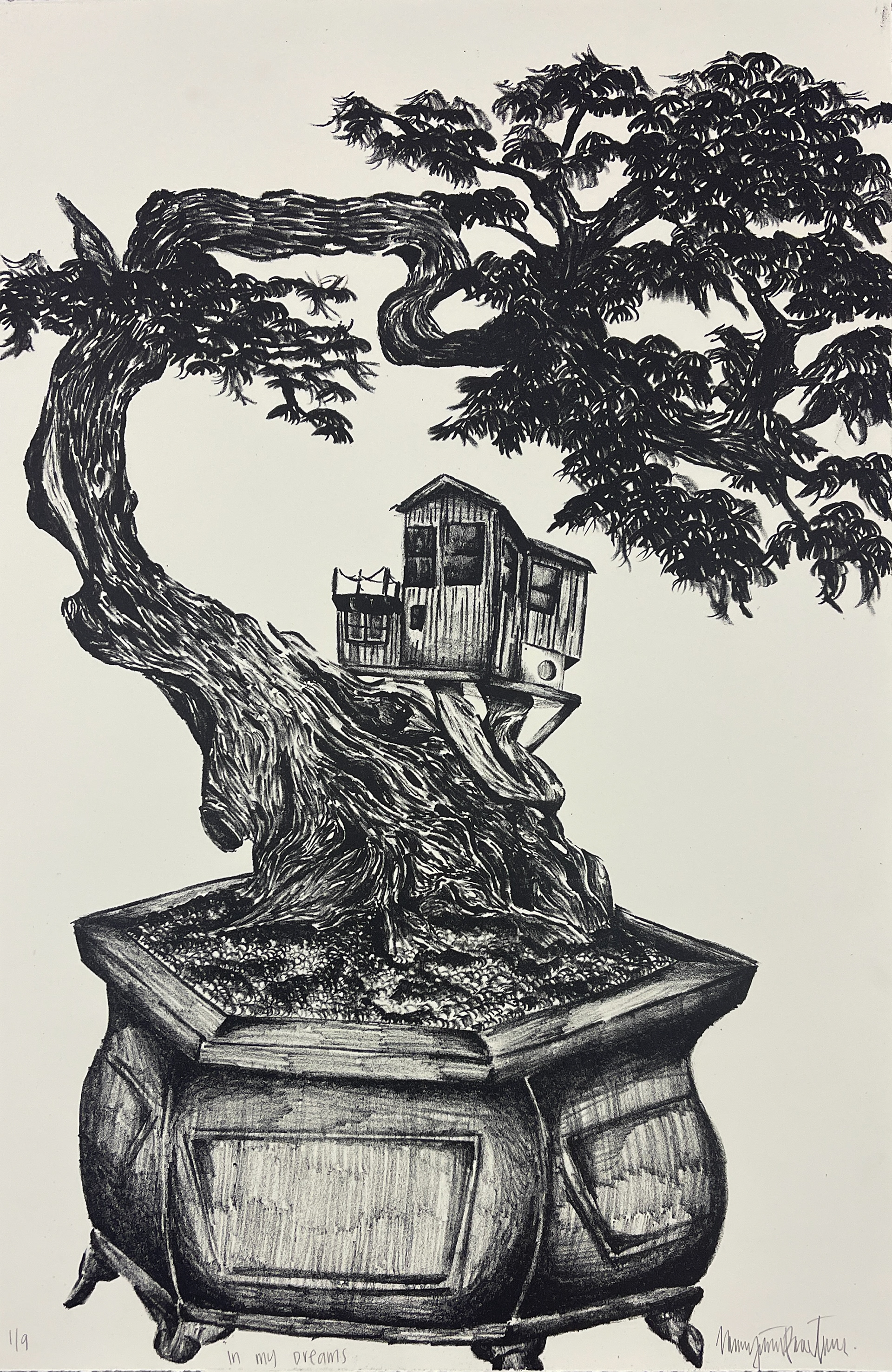 Lithography screen on paper.