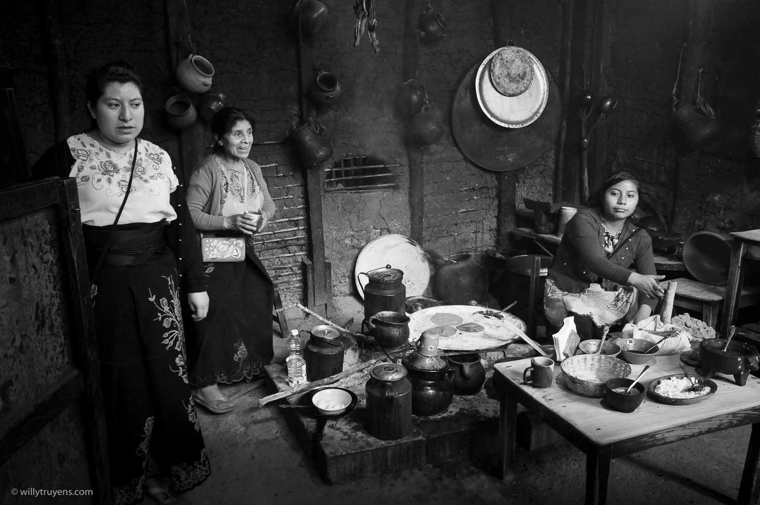 Maya kitchen, Chamula, Mexico