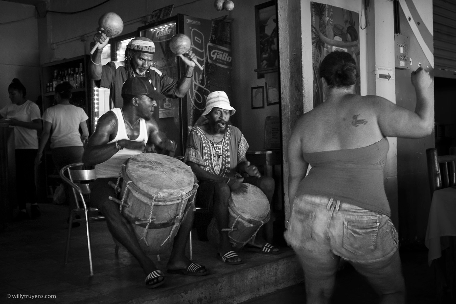 Garifuna Drumming, Livingston, Guatemala