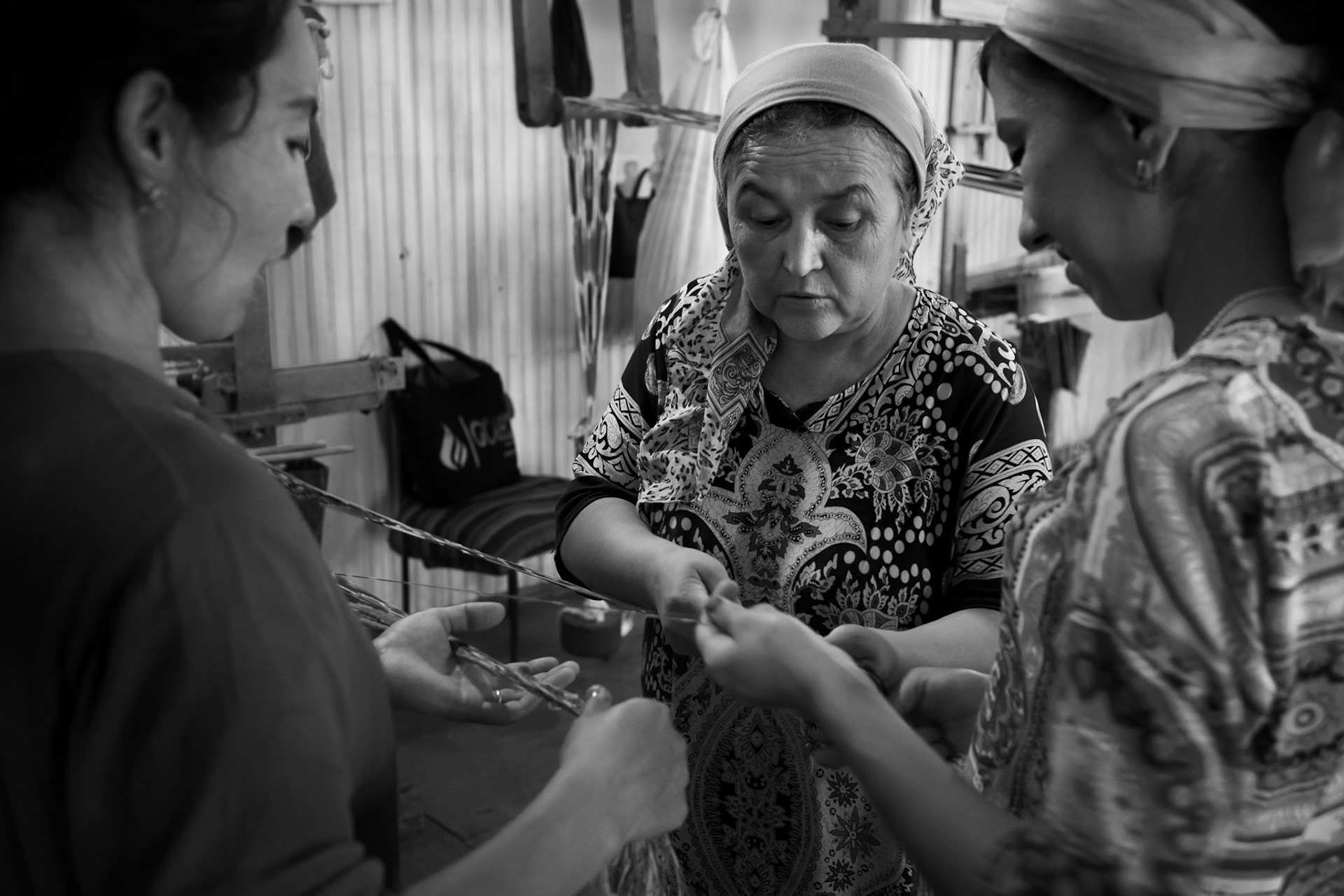 Warp and Weft, Yodgorlik Silk Factory, Margilan, Uzbekistan