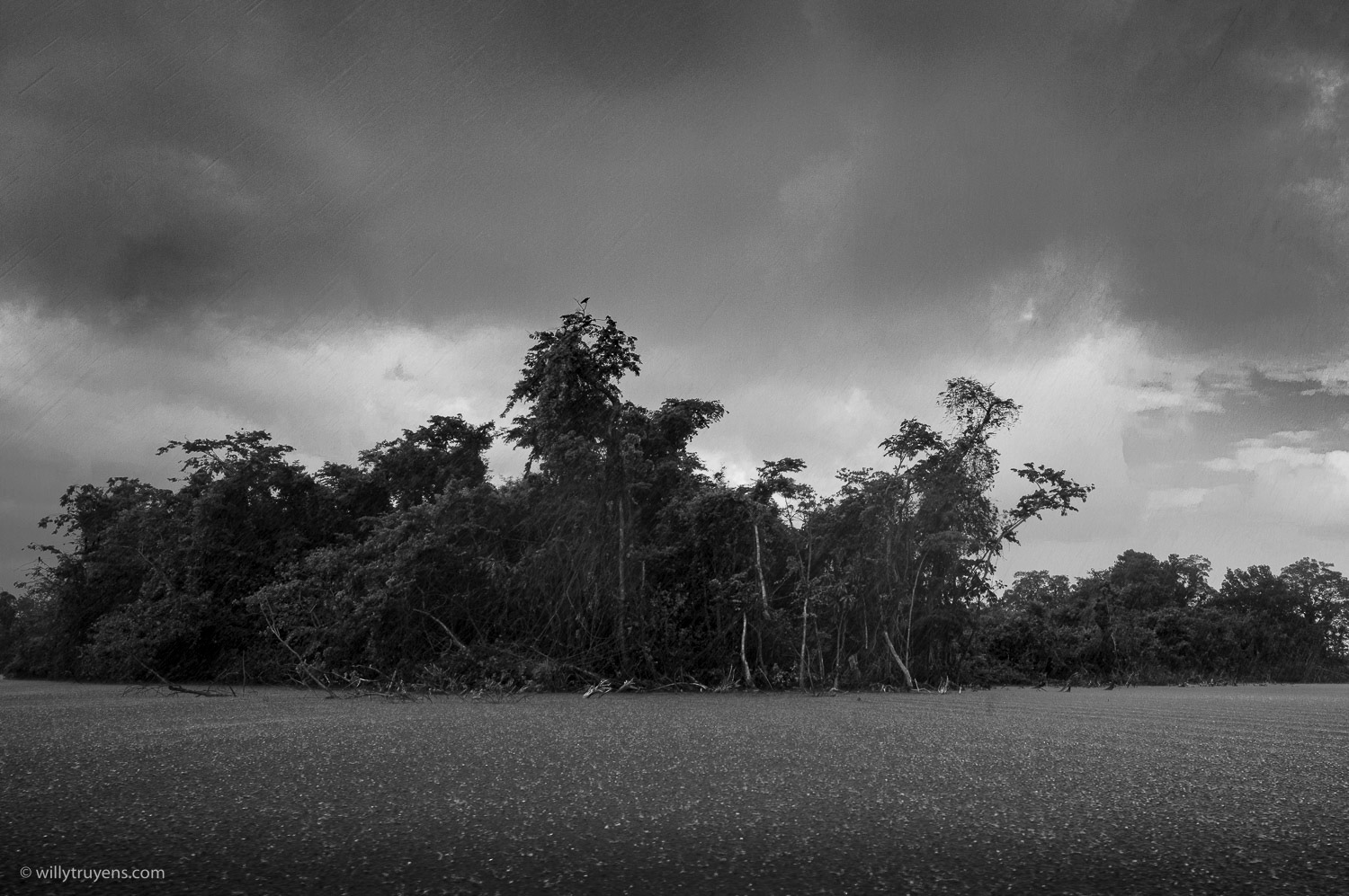 Downpour at Rio Dulce, Guatemala