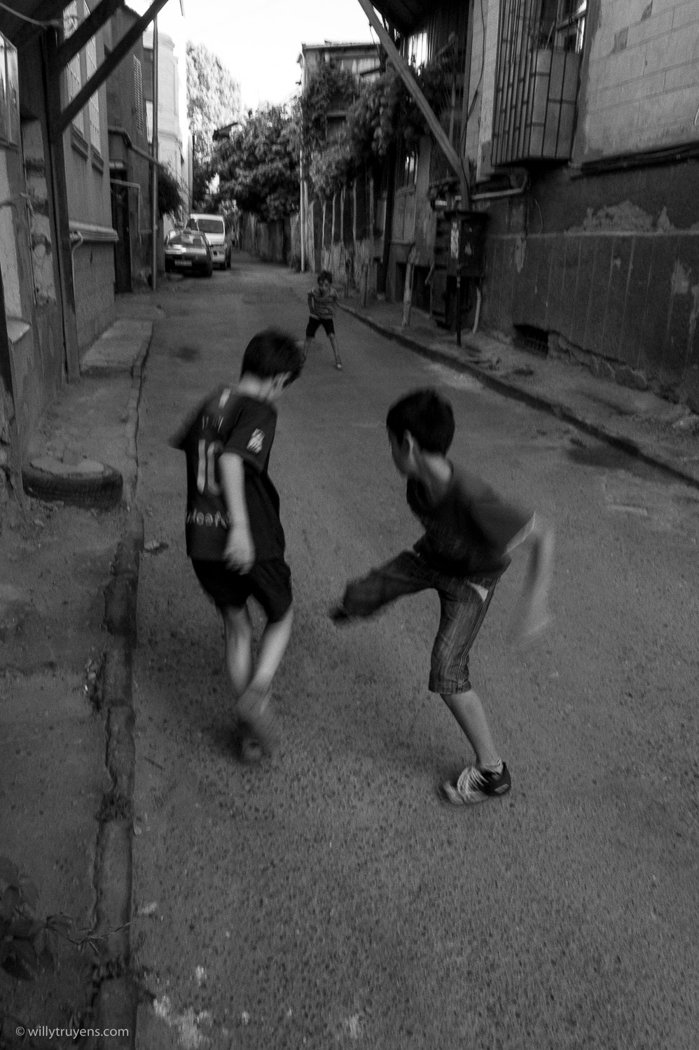 The invisible football. Tbilisi