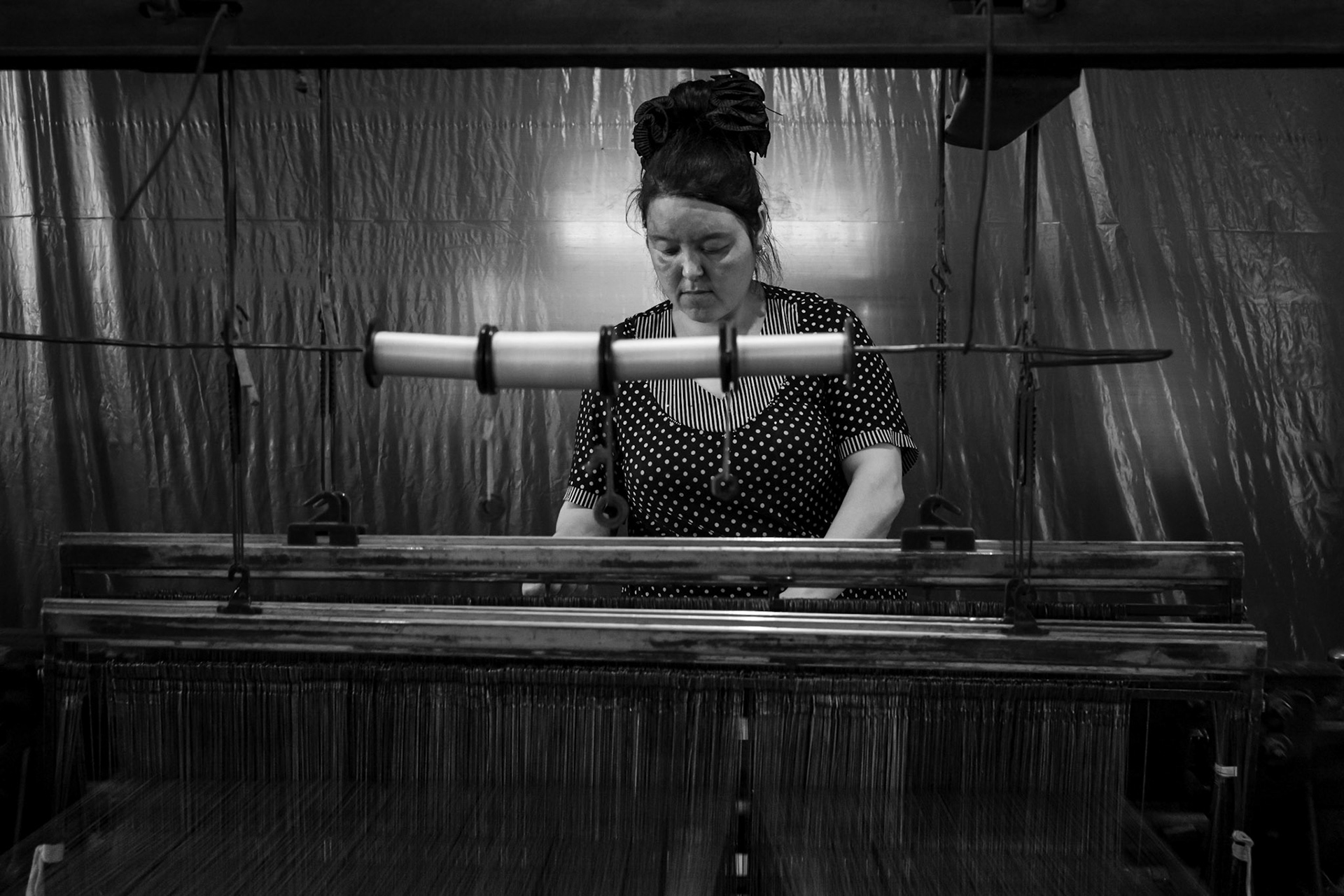 Power Loom, Yodgorlik Silk Factory, Margilan, Uzbekistan