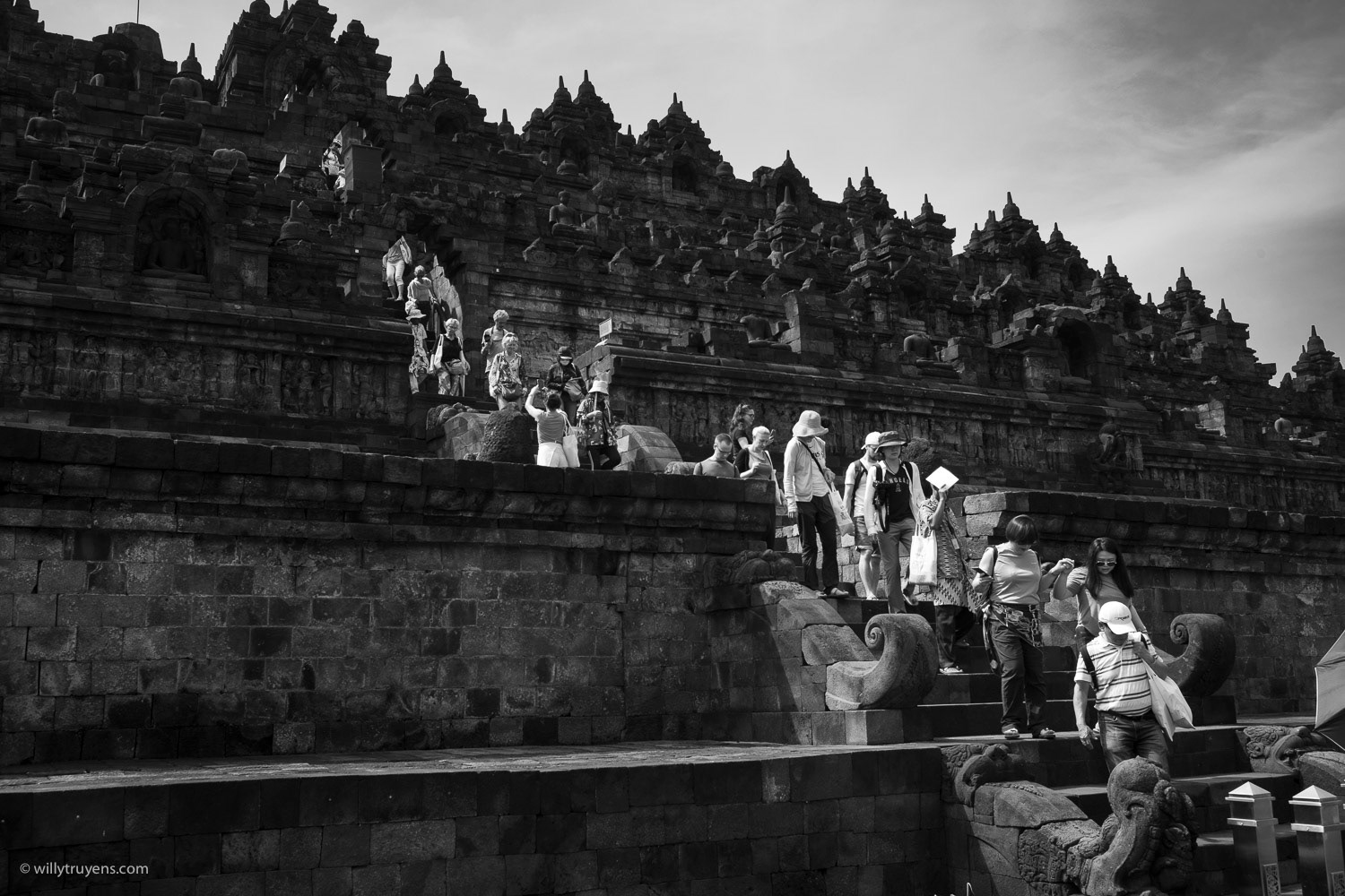 Descent from Nirvana, Borobudur, Java