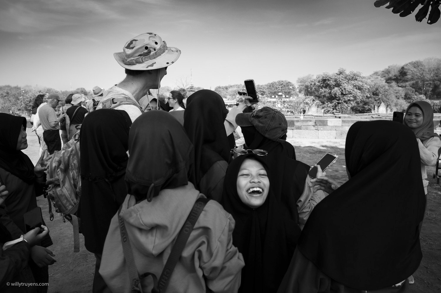 School trip, Prambanan, Java