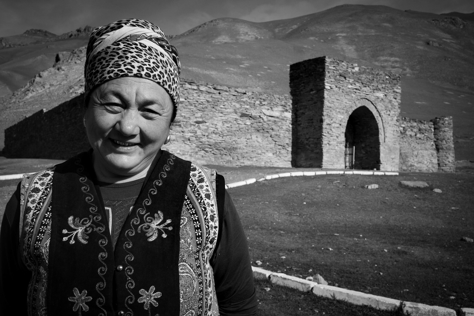 Gatekeeper at Tash Rabat,  KyrGyzstan