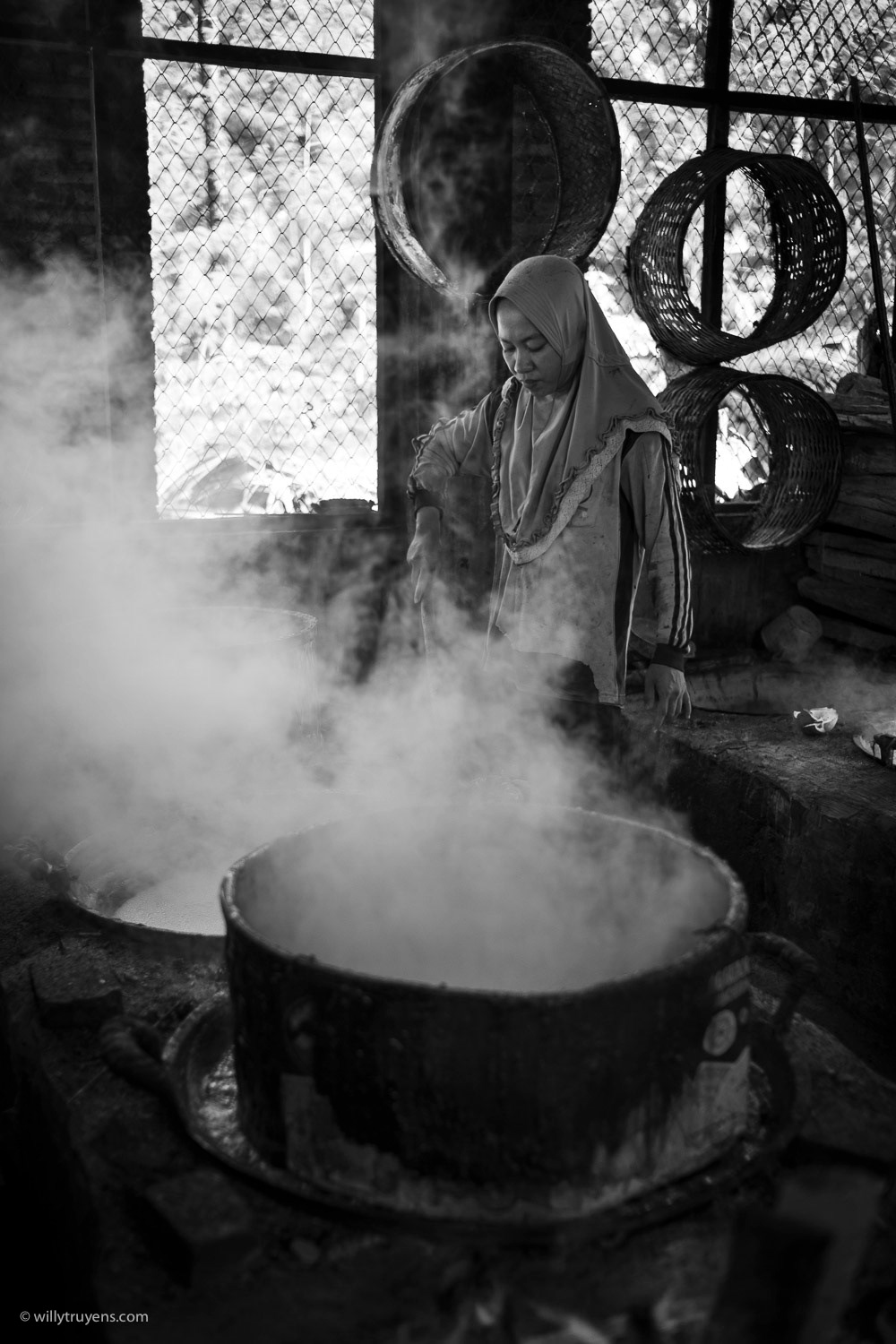 Processing of Gula Jawa (Palm sugar), Kalibaru, Java 