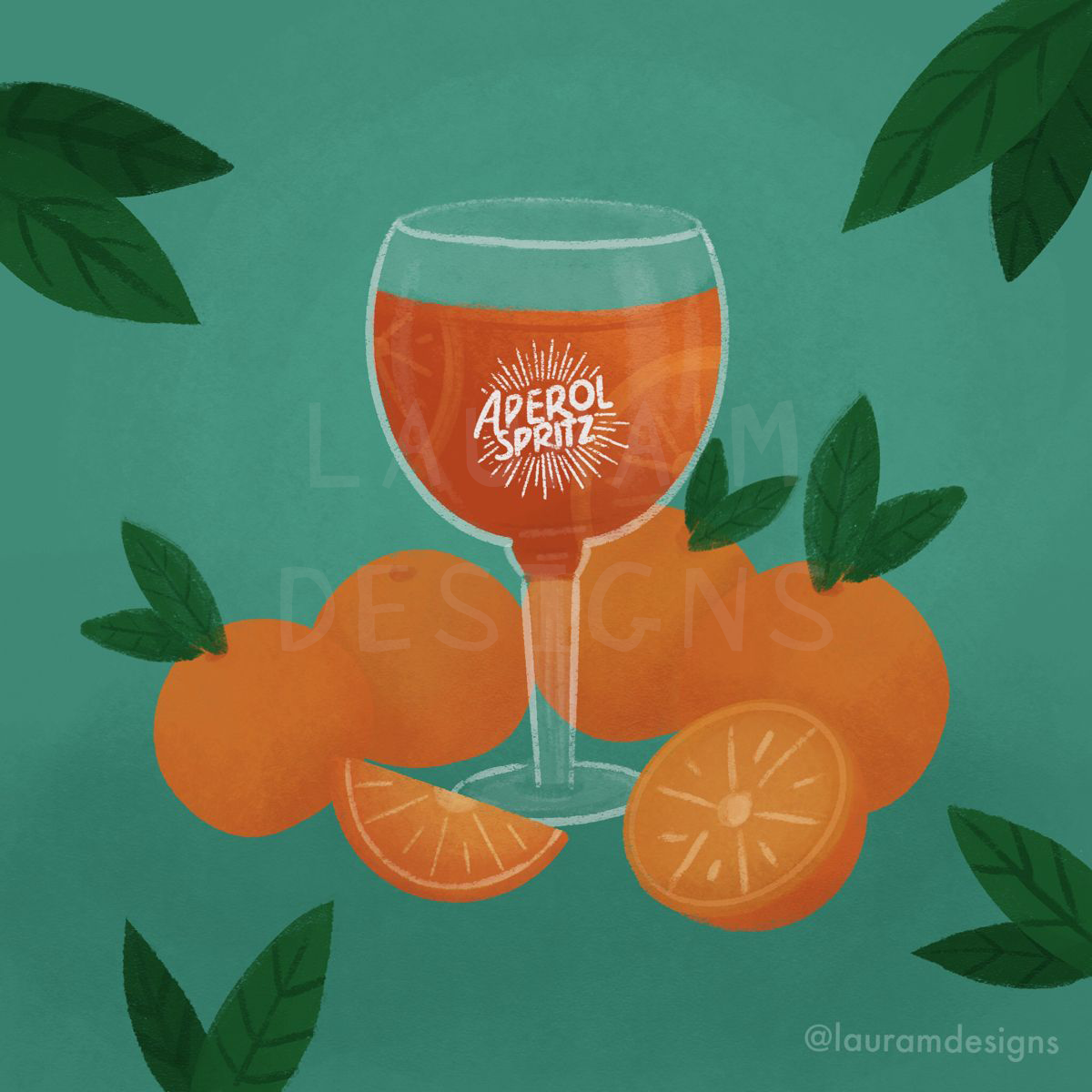 Aperol Spritz Campari illustration
