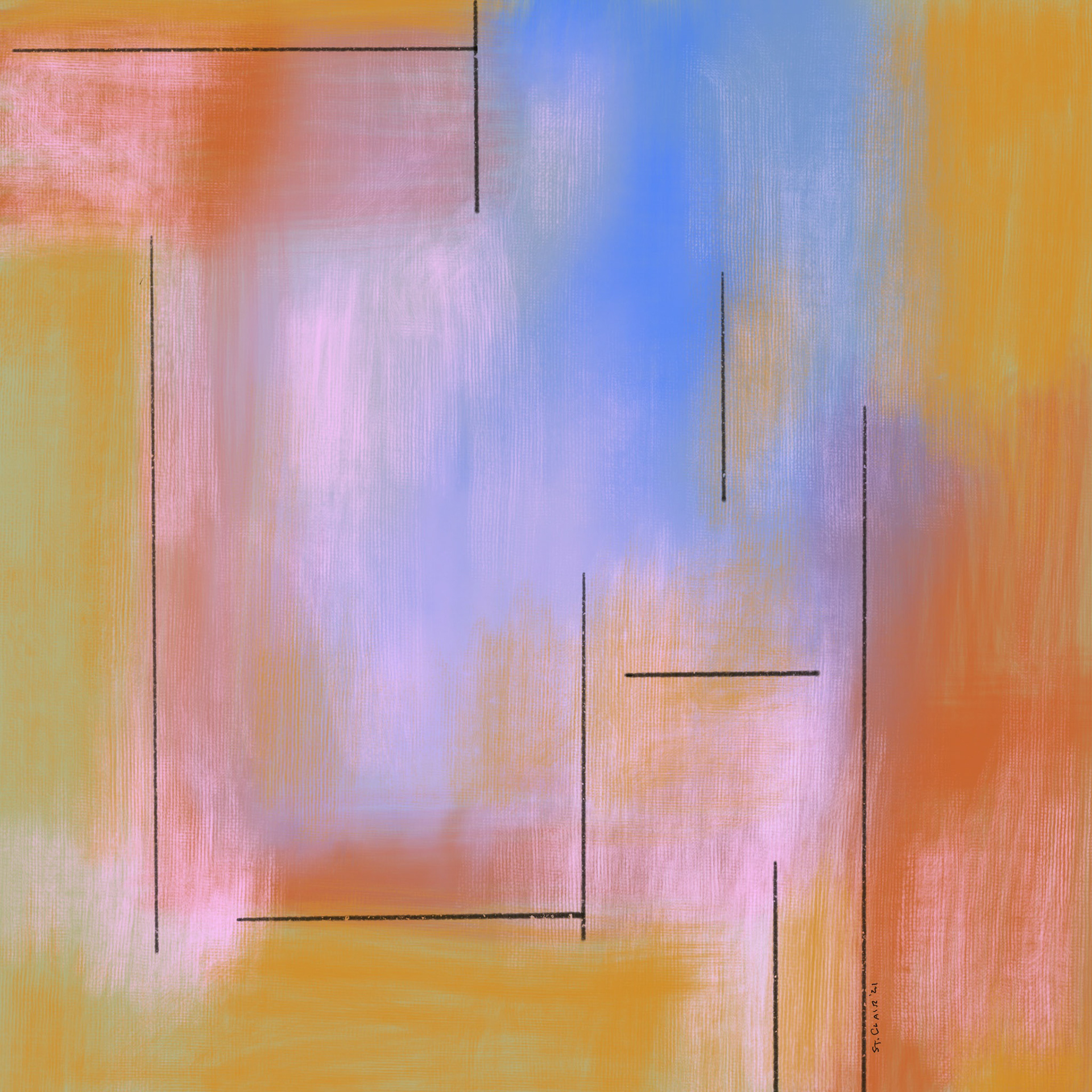 Girl with a shopping cart