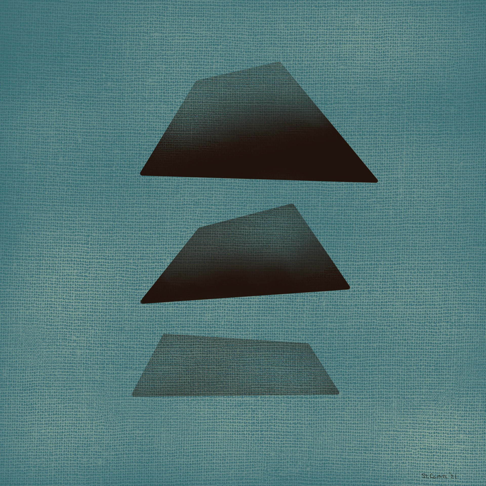 Three turncated triangles