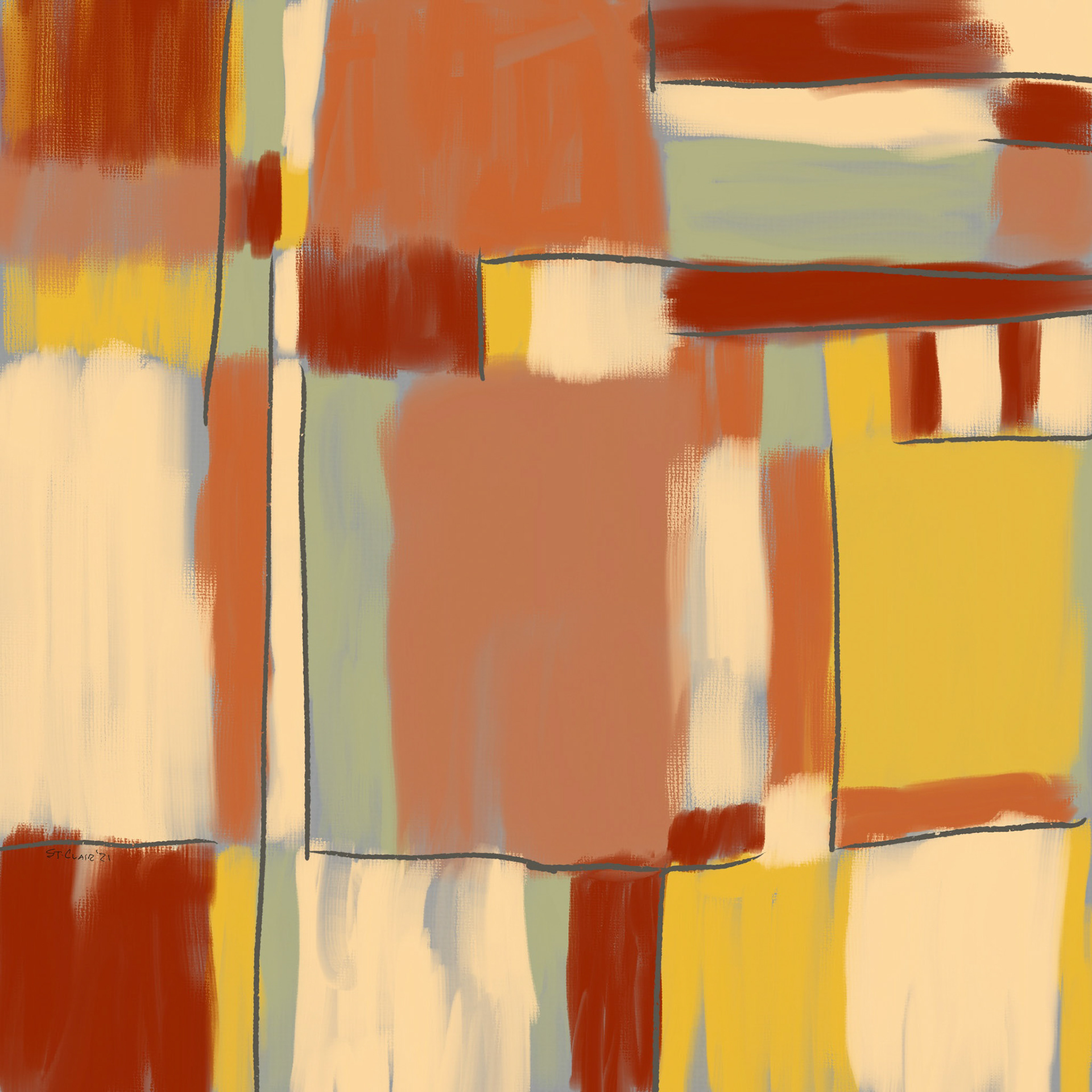 Boy with a wooden spoon