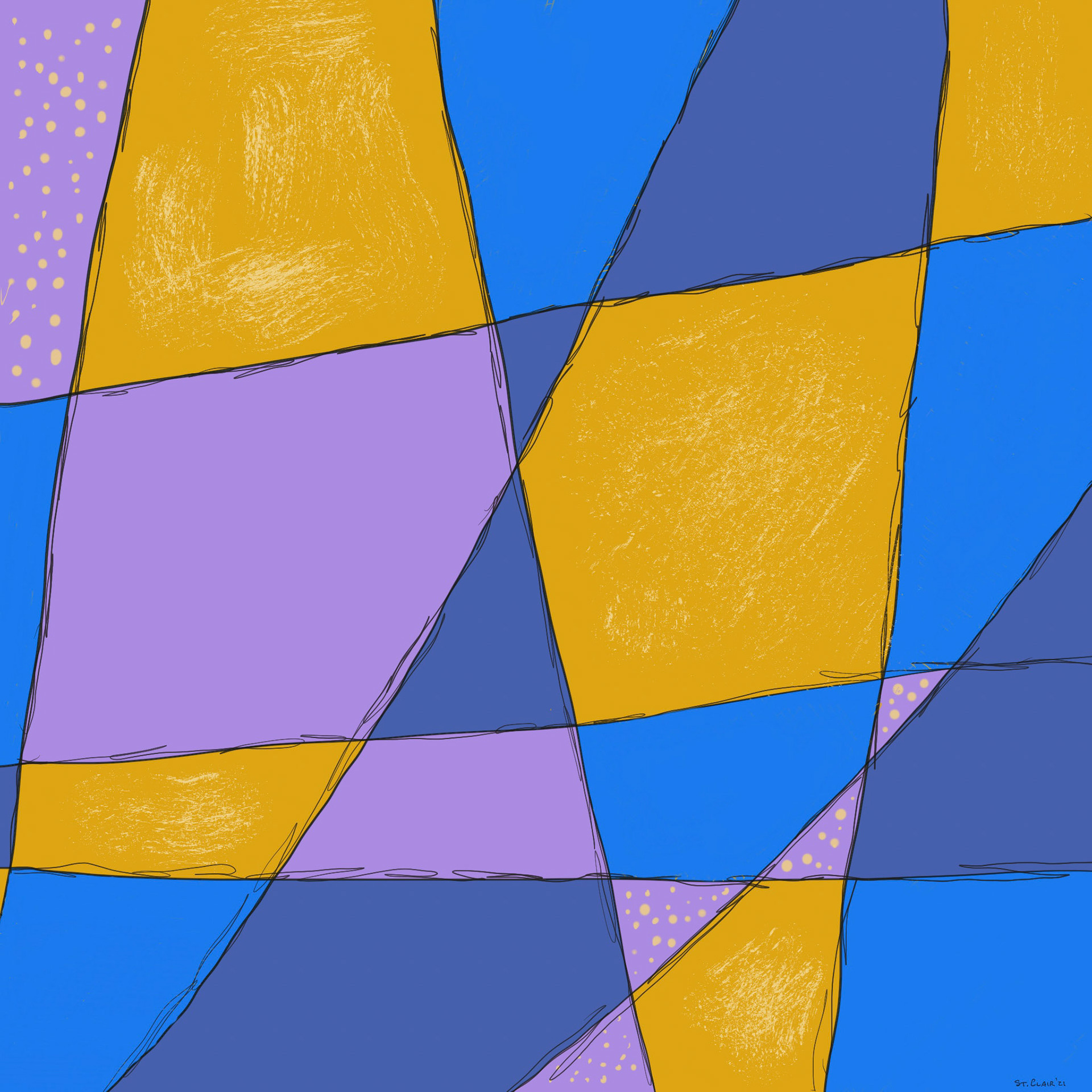 Yellow and blue construction #2