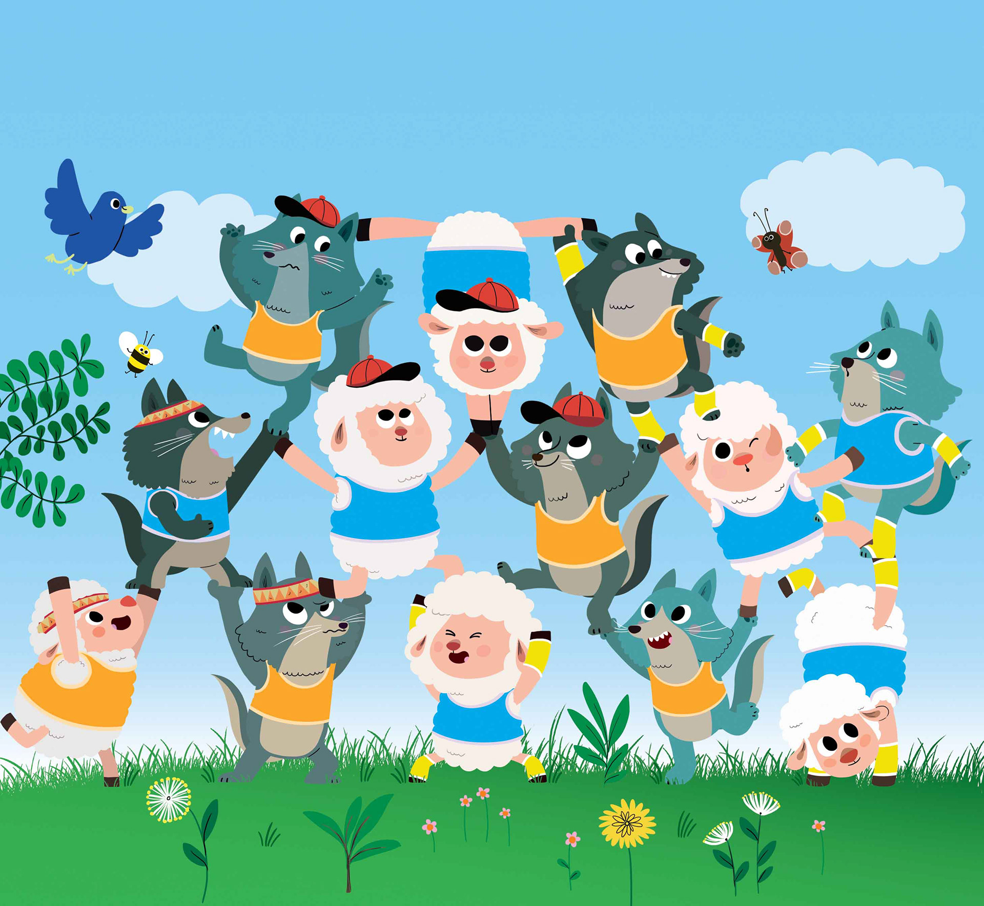 Illustrations pour le jeu Gym challenge