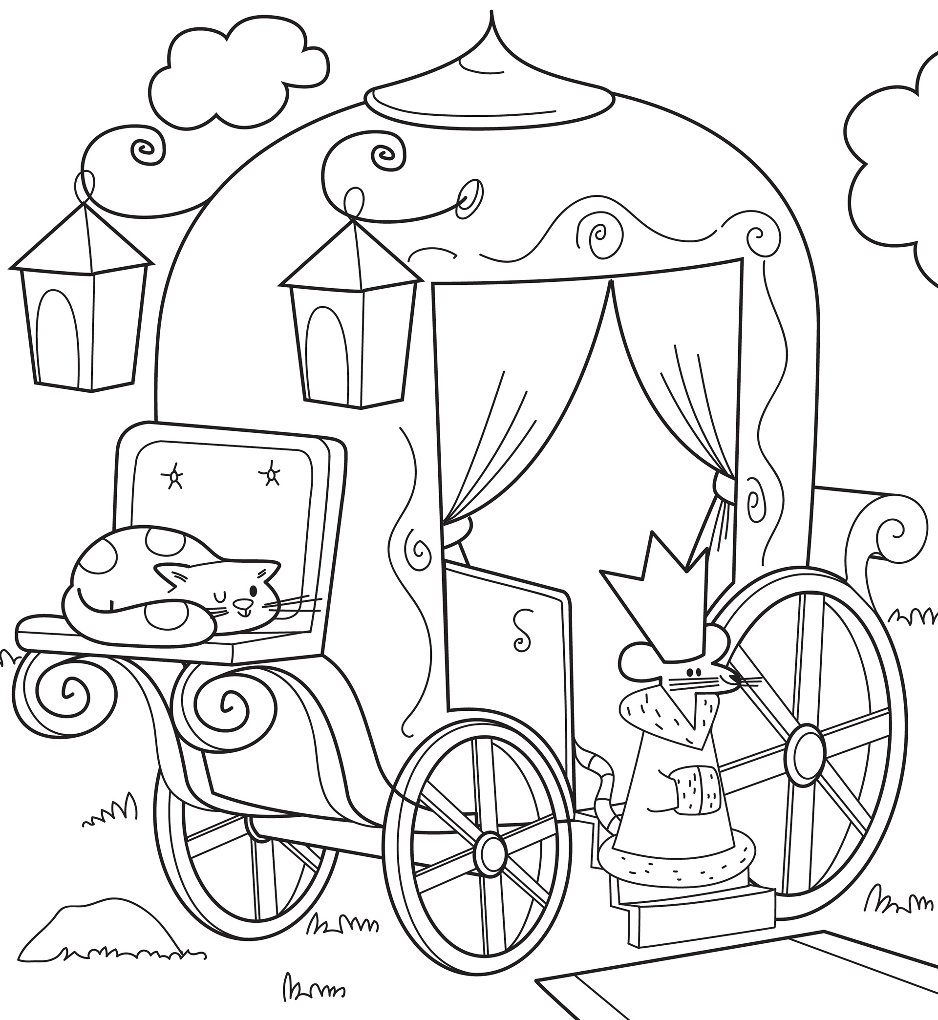 Illustrations pour un carnet de coloriage Crayola