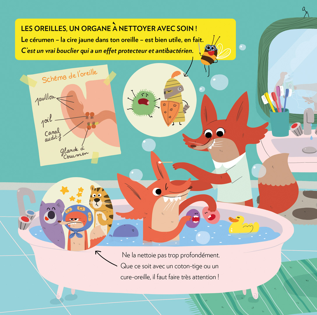 Illustrations pour le magazine Bien-être et santé