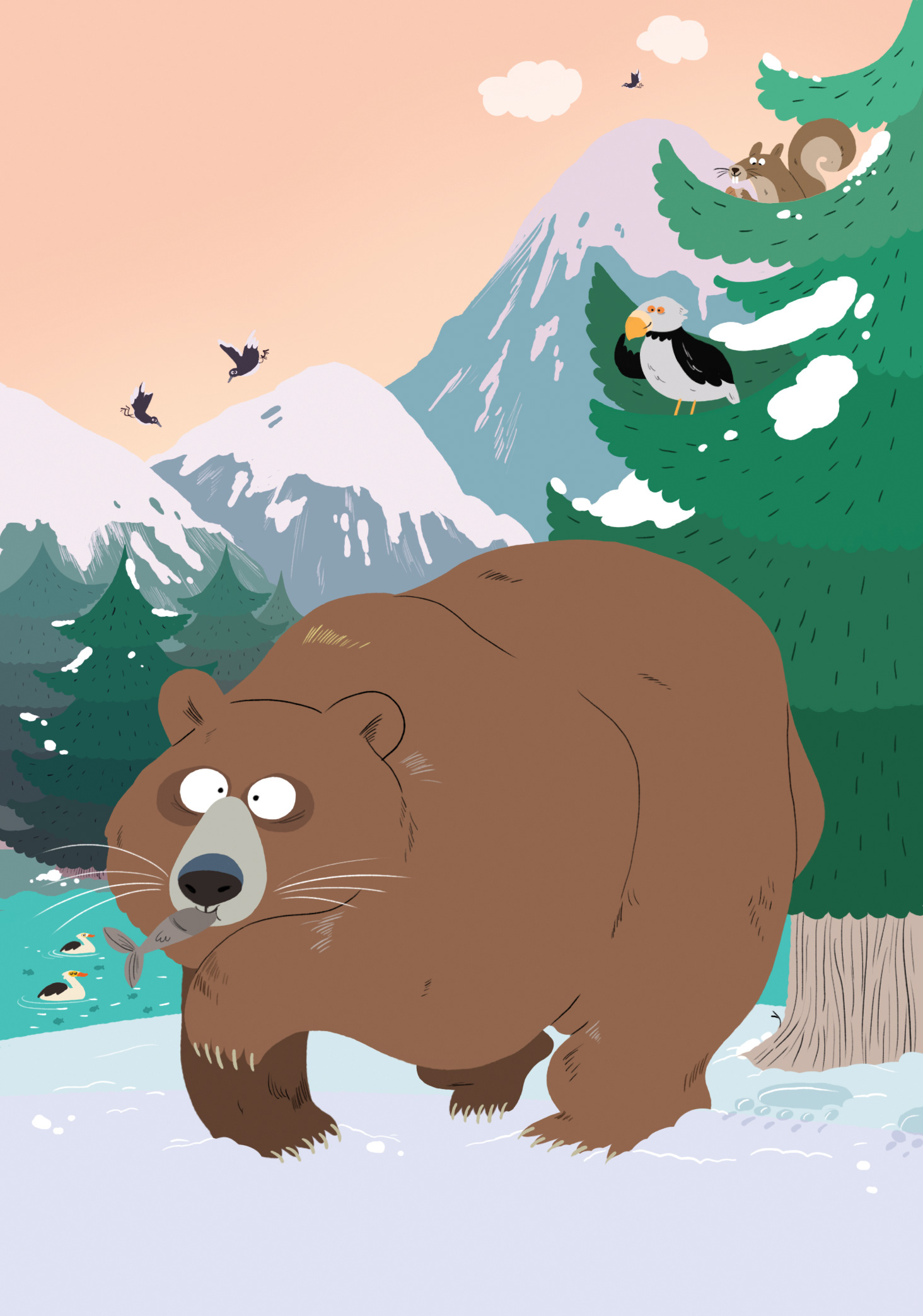 Illustrations "Petit quotidien" en collaboration avec Disney