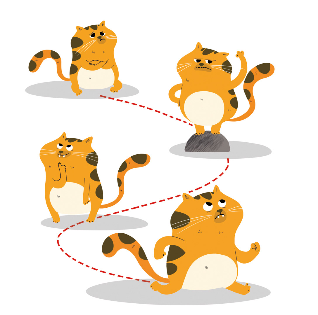 Illustrations pour le livre première lecture " Tu chantes mal, Charlie"