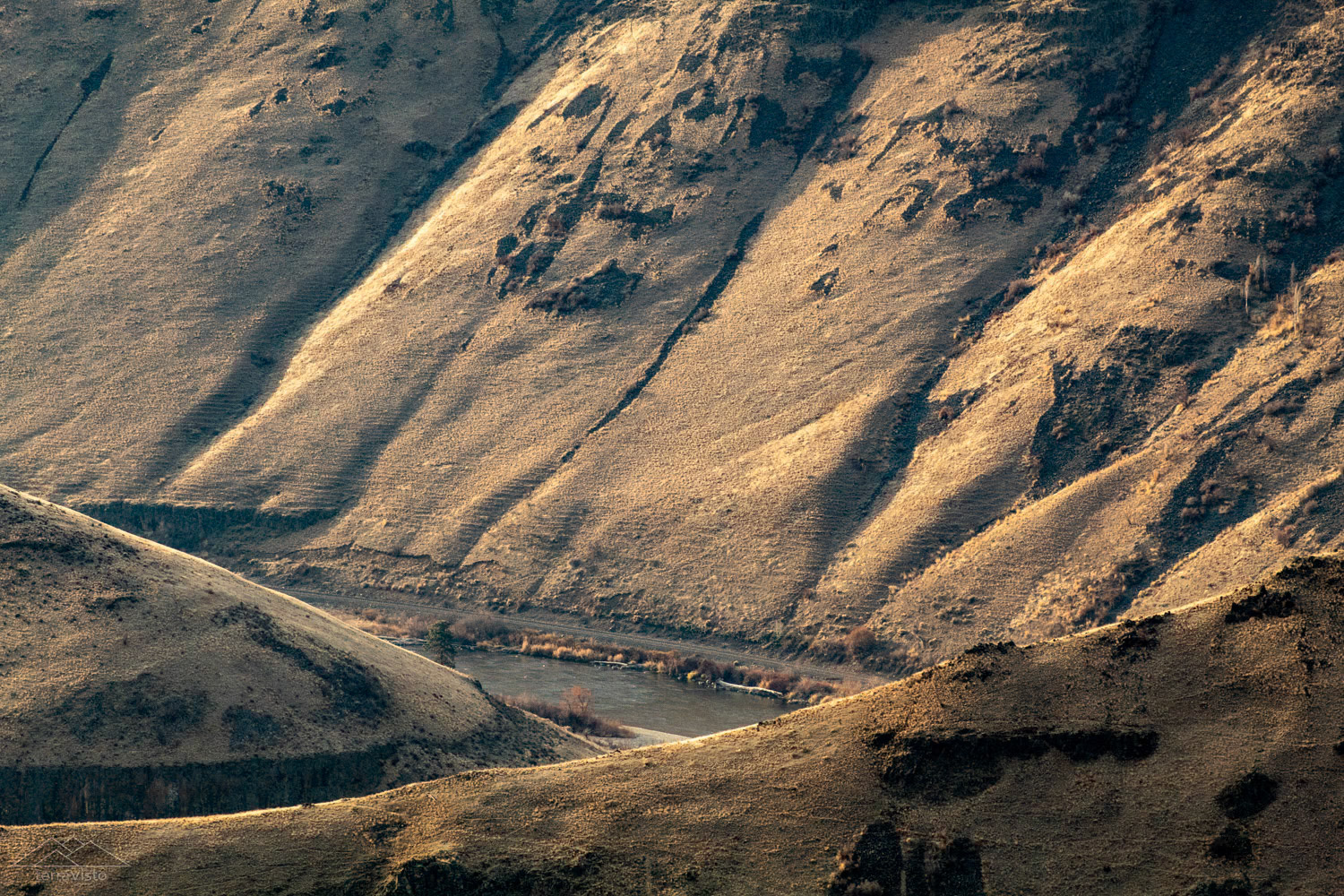 The basalt slopes of the Yakima River Canyon