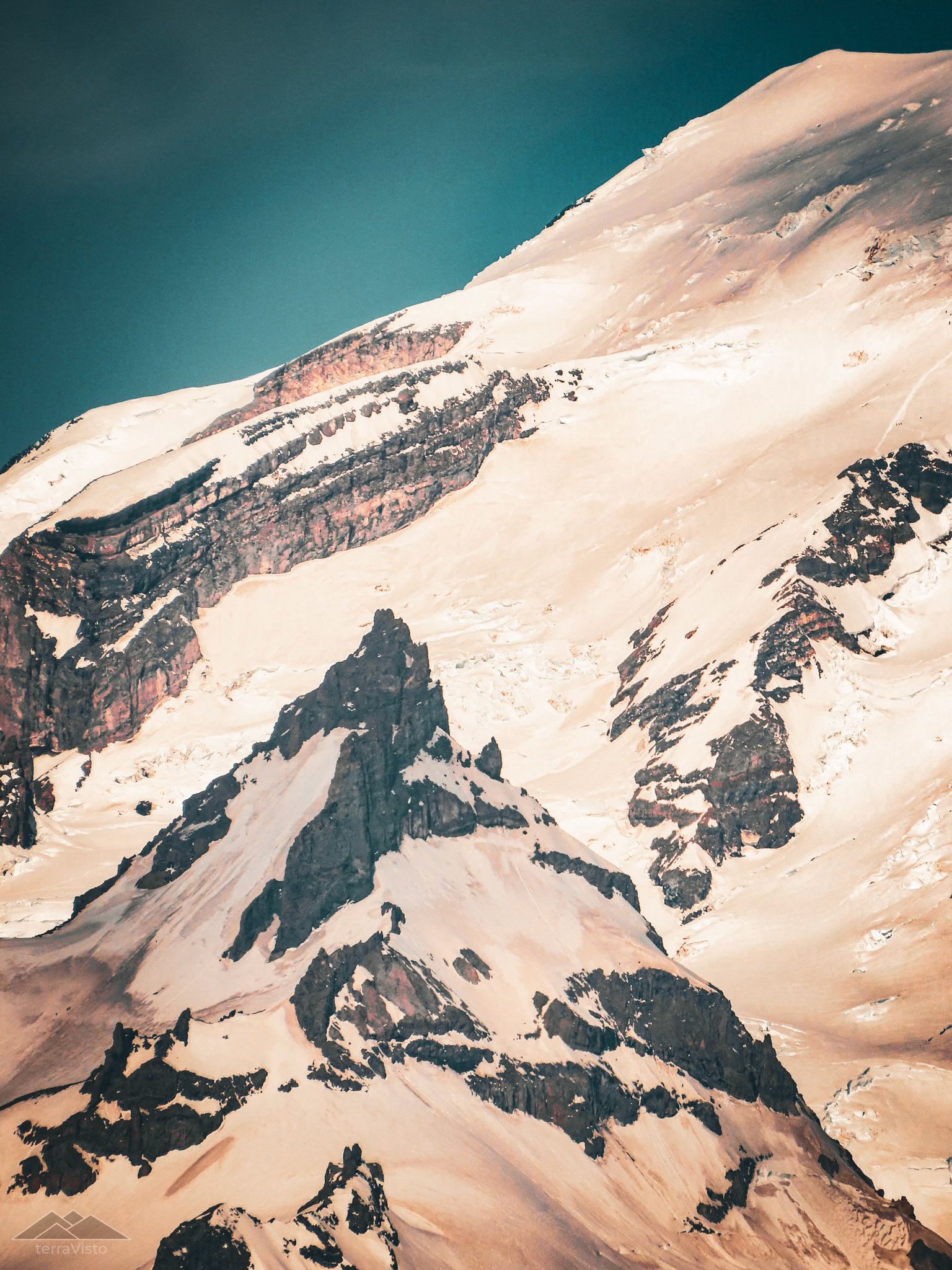 Ingraham Glacier and Little Tahoma, Mount Rainier National Park