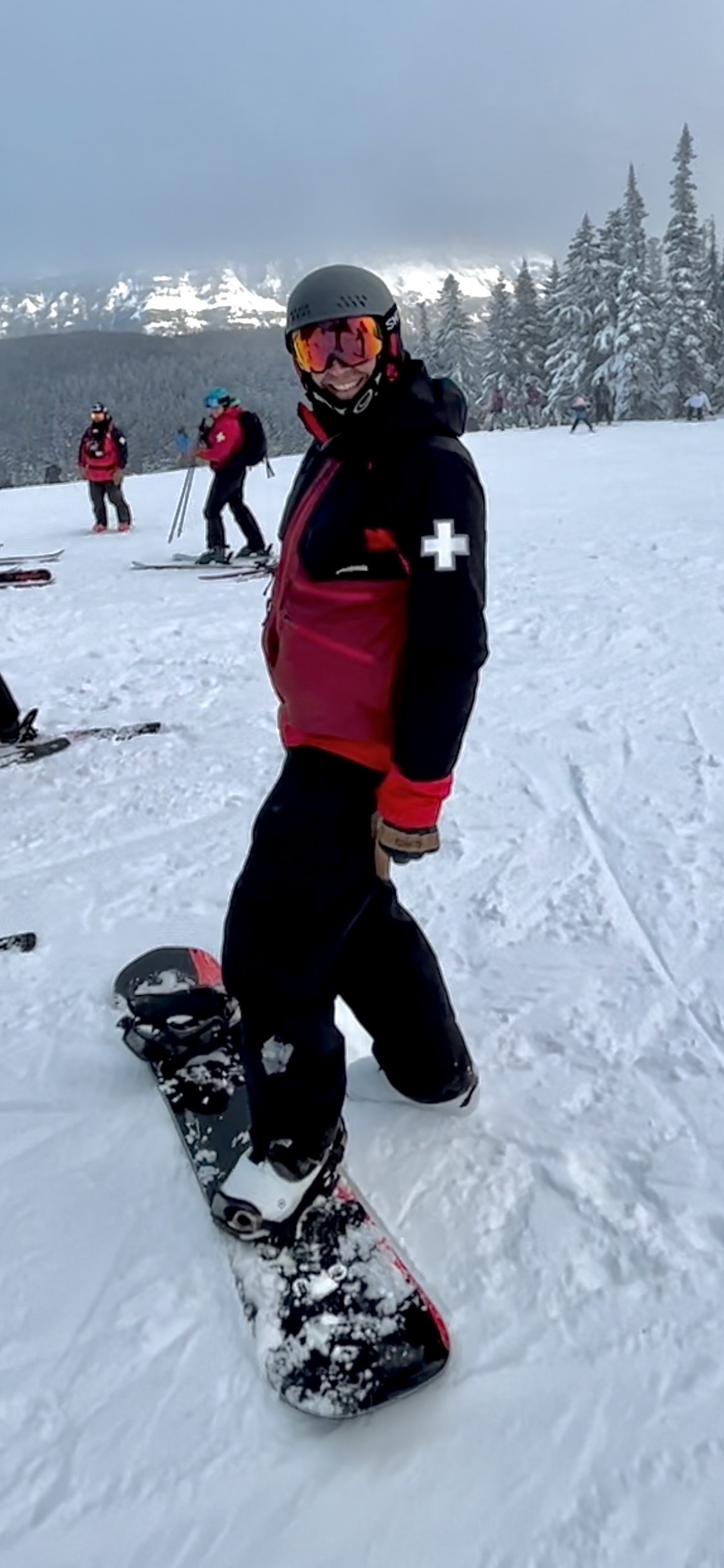 Proud to be a snowboard patroller