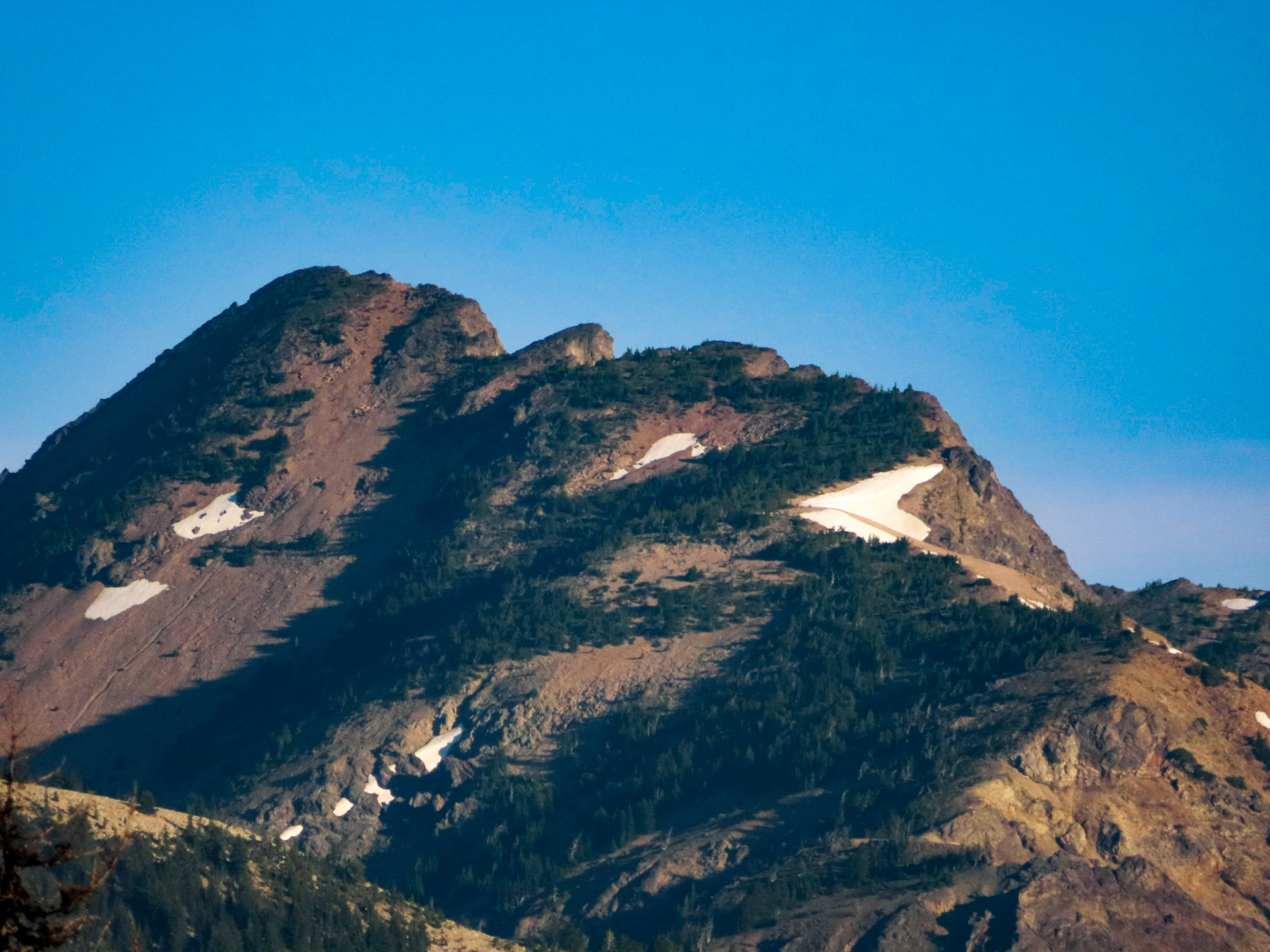 Bismarck Peak at Sunrise.