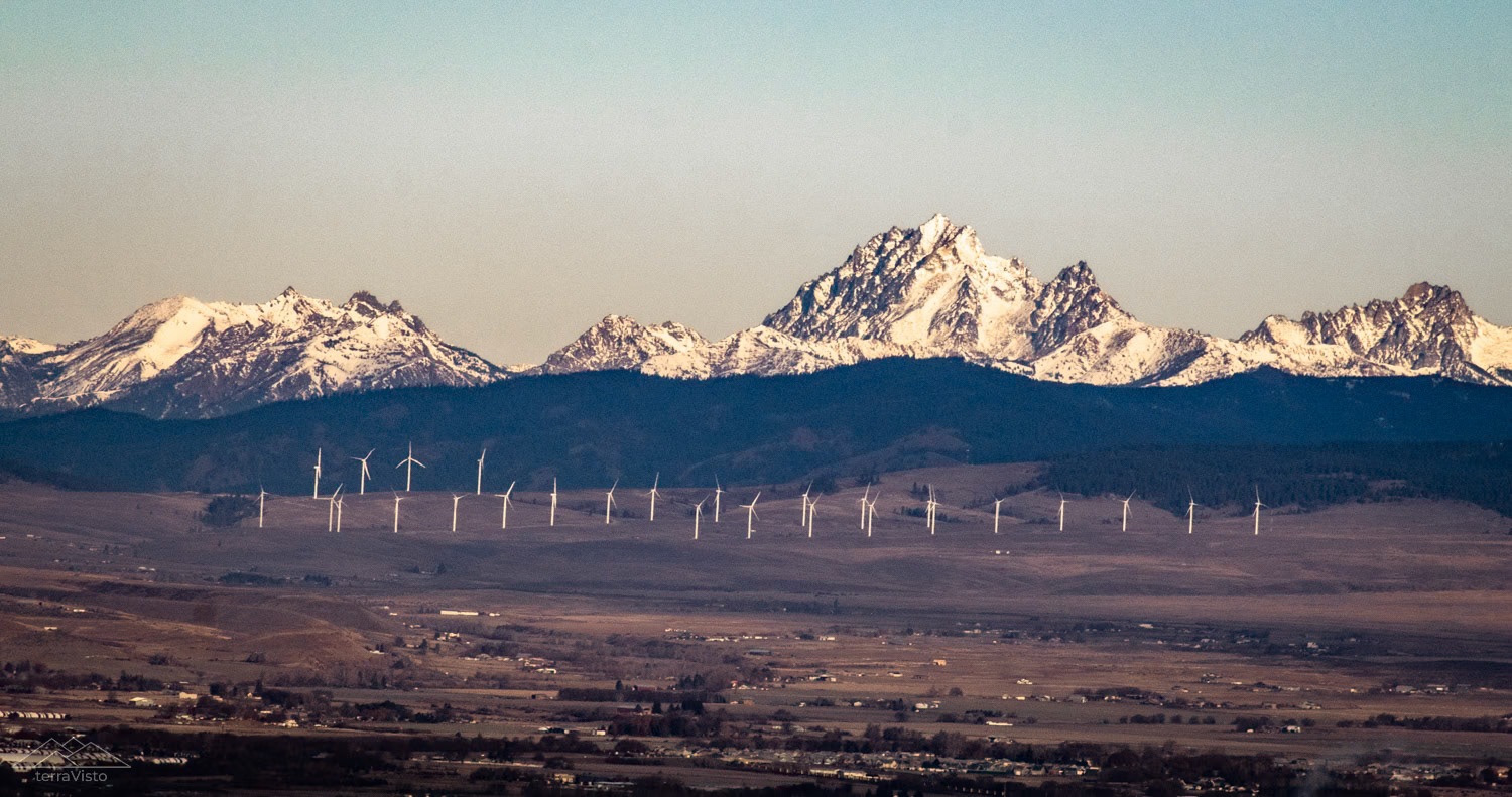 The Stuart Range of the Cascades, rising above the Kittitas Valley