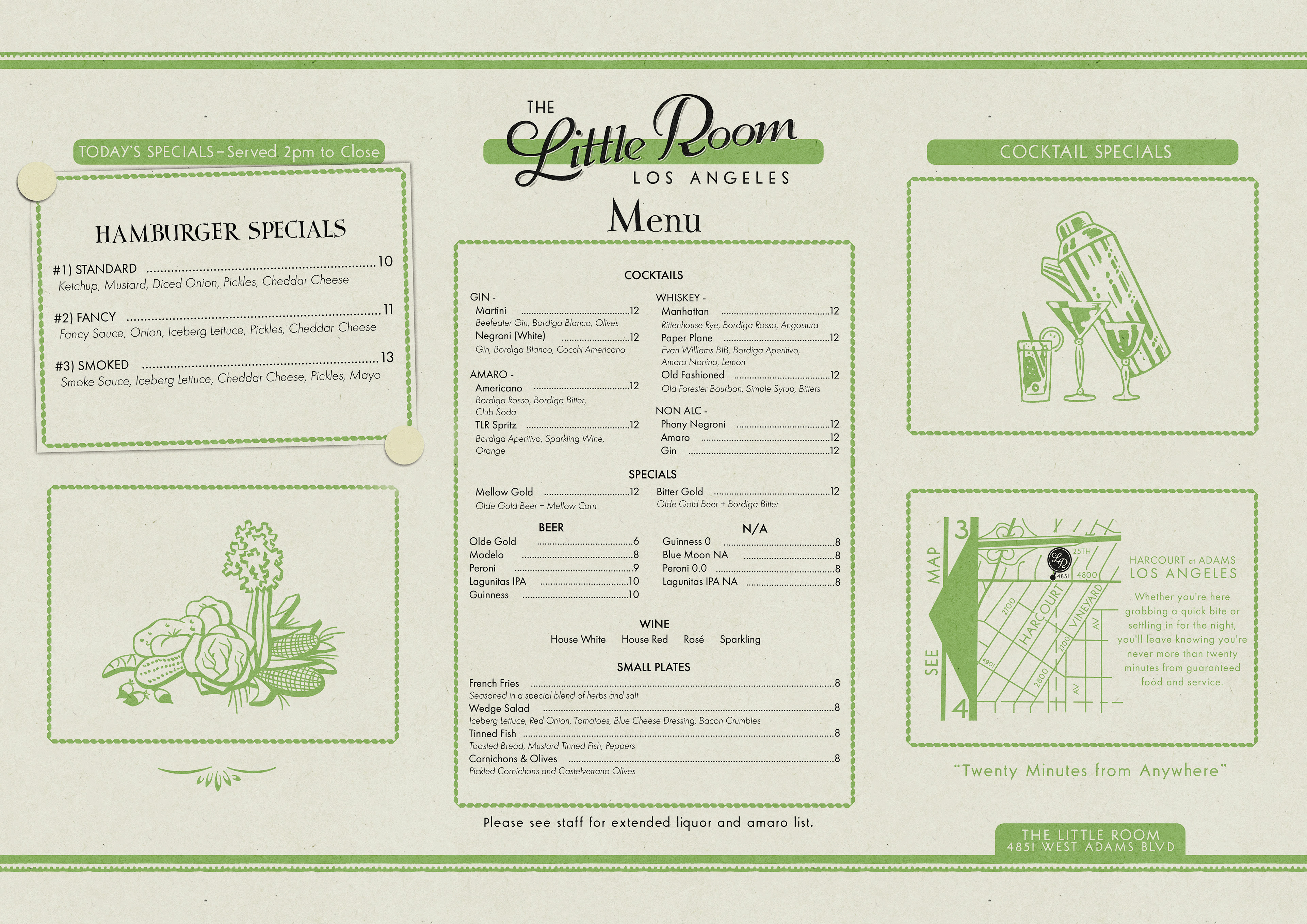 TLR Menu Mockup