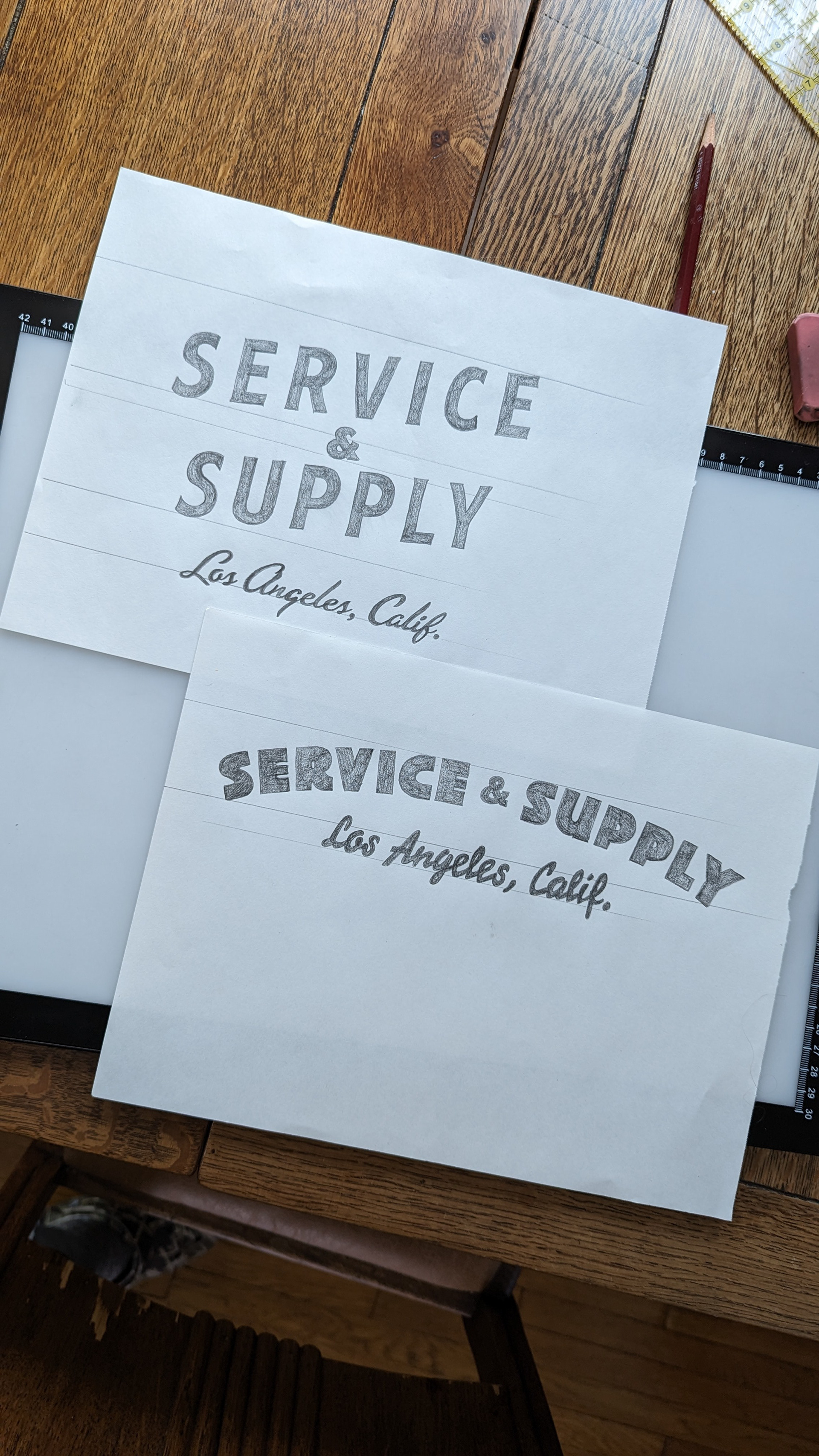 Early Sketches for Service & Supply