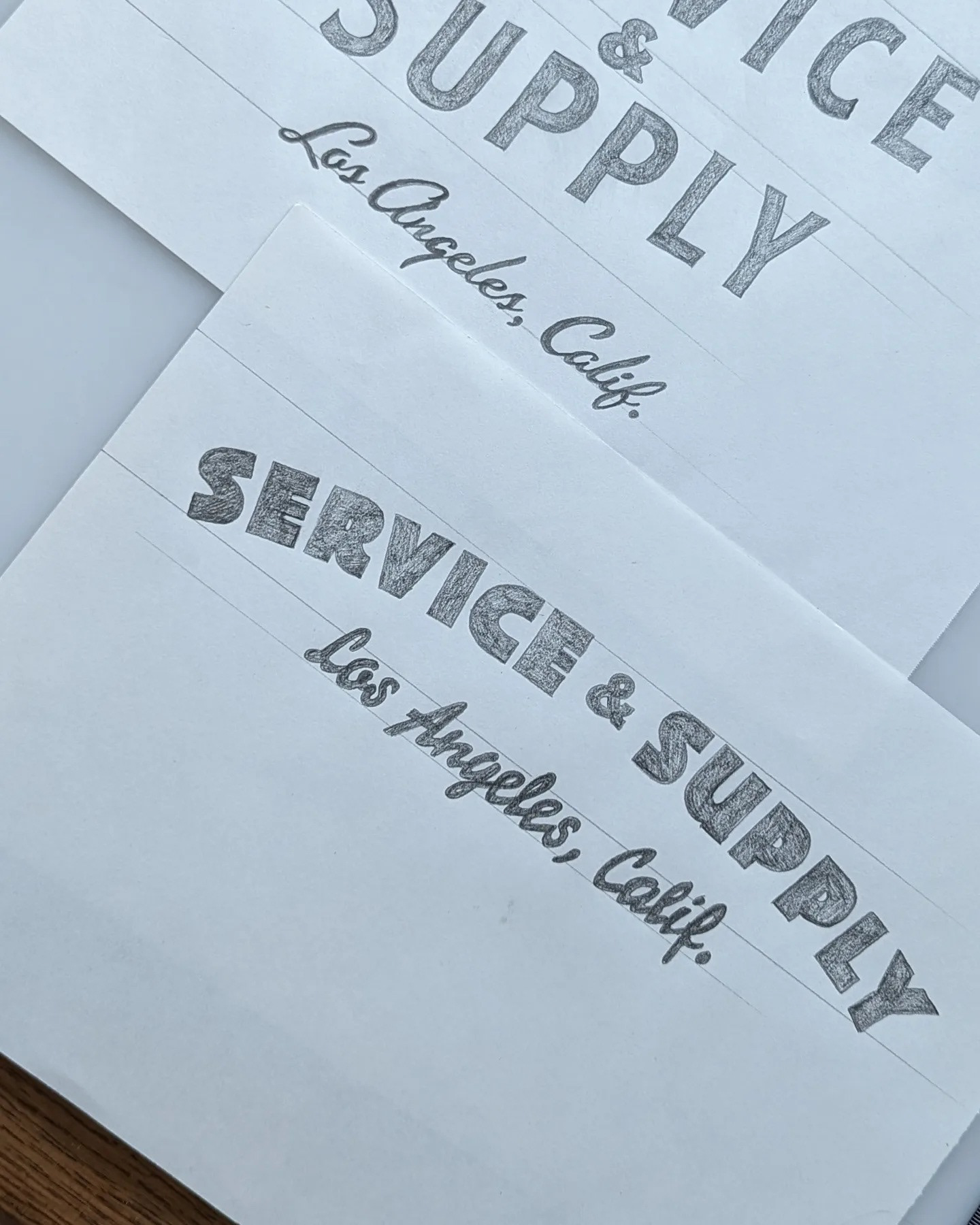 Early Sketches for Service & Supply