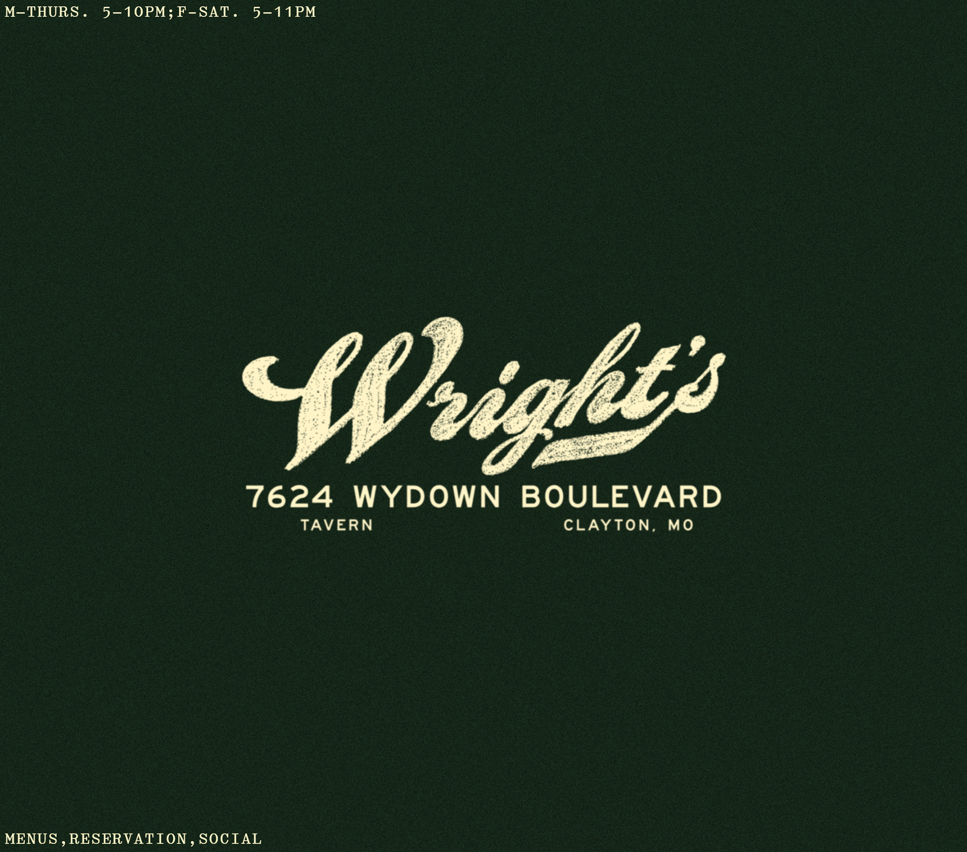 Wright's Website Layout