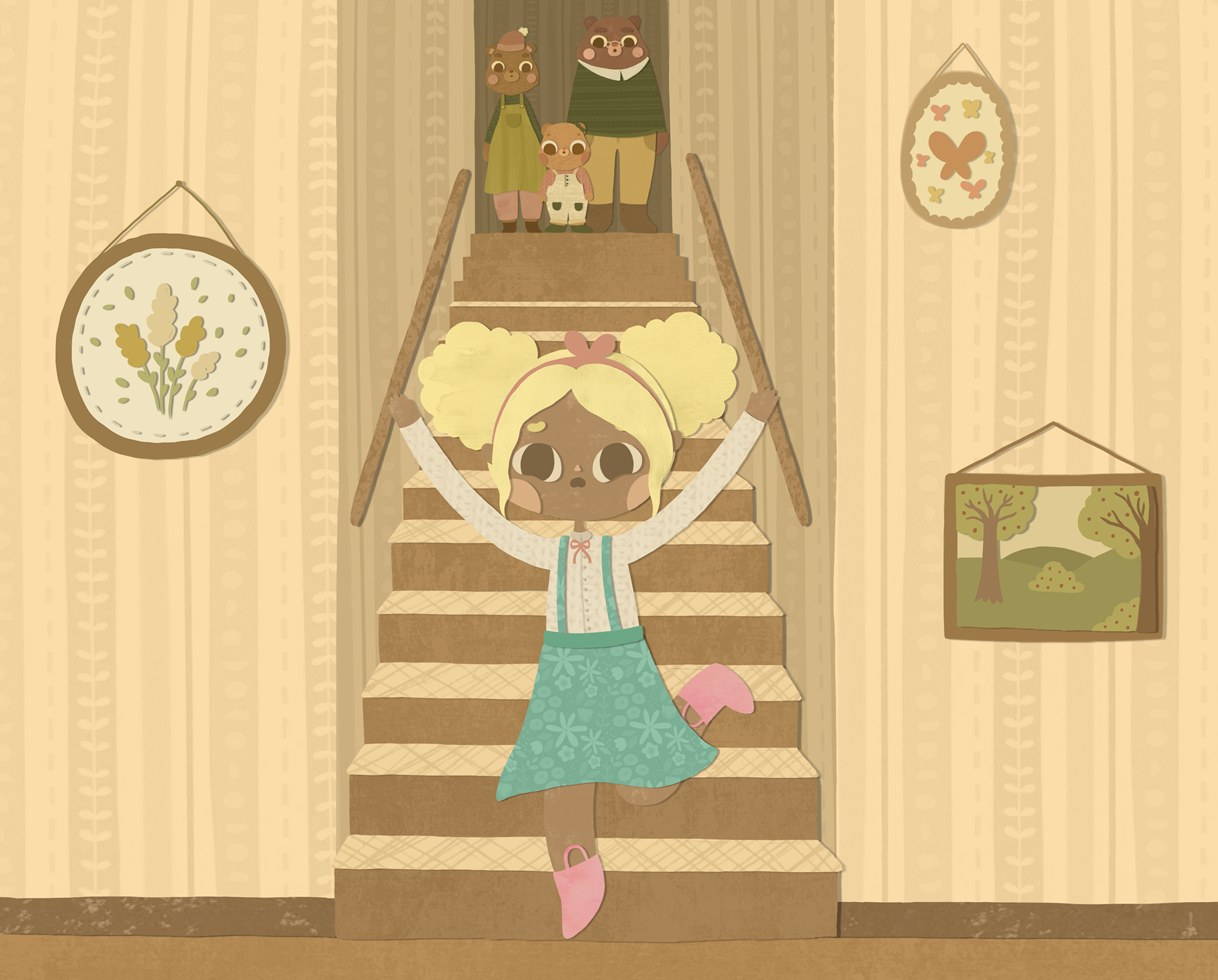 Goldilocks runs away