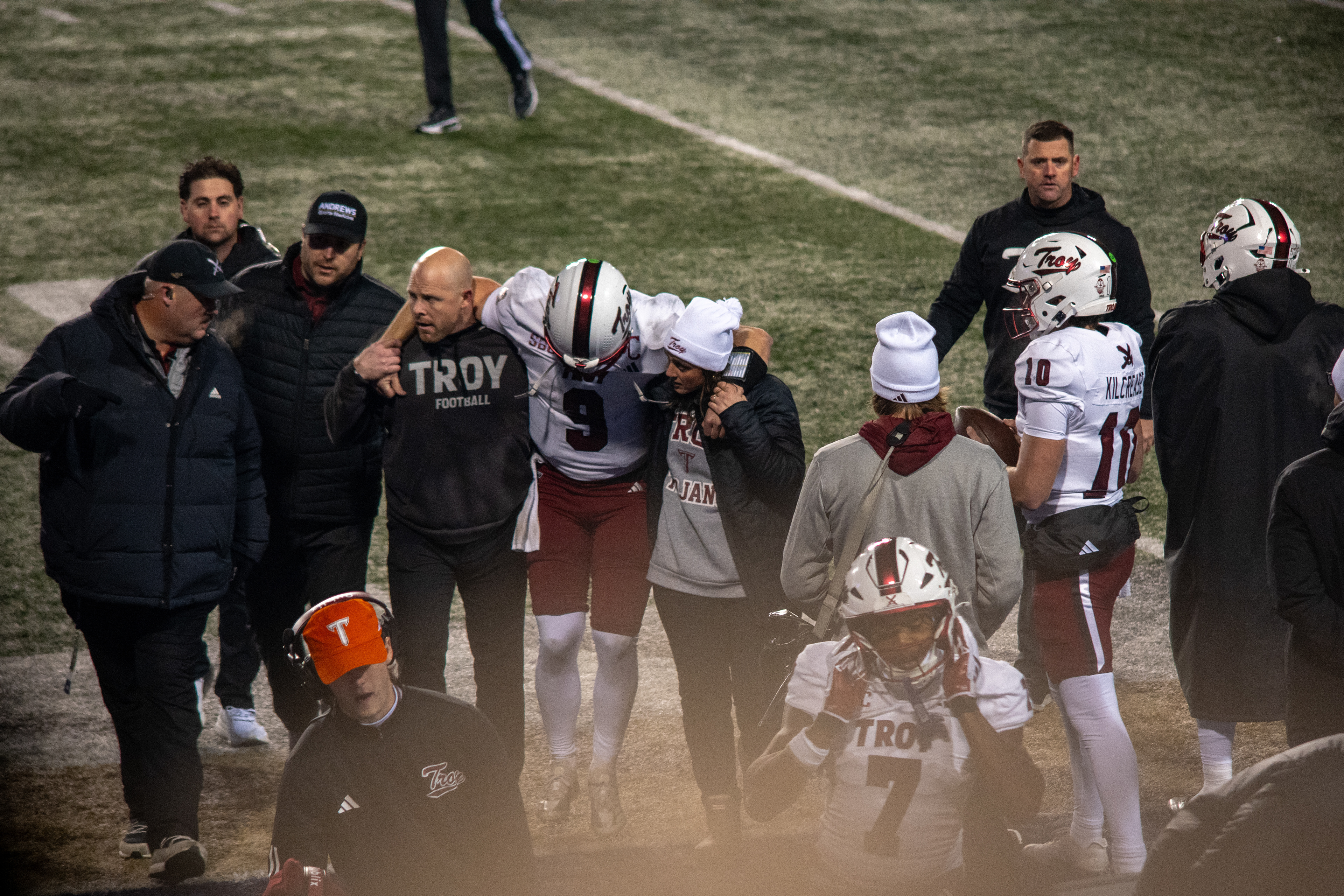 Troy QB; much less chirping