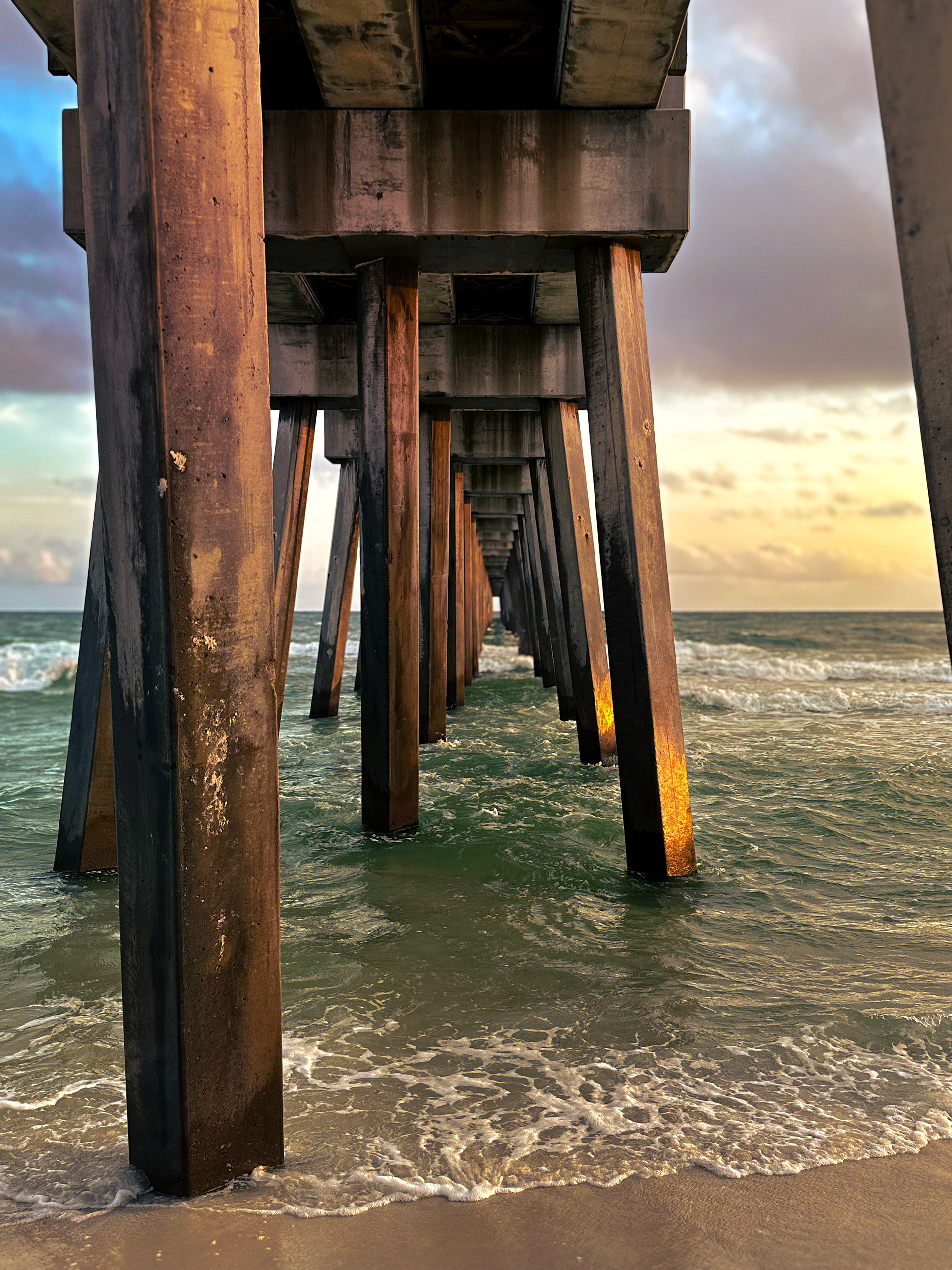 Photograph of an ocean pier.