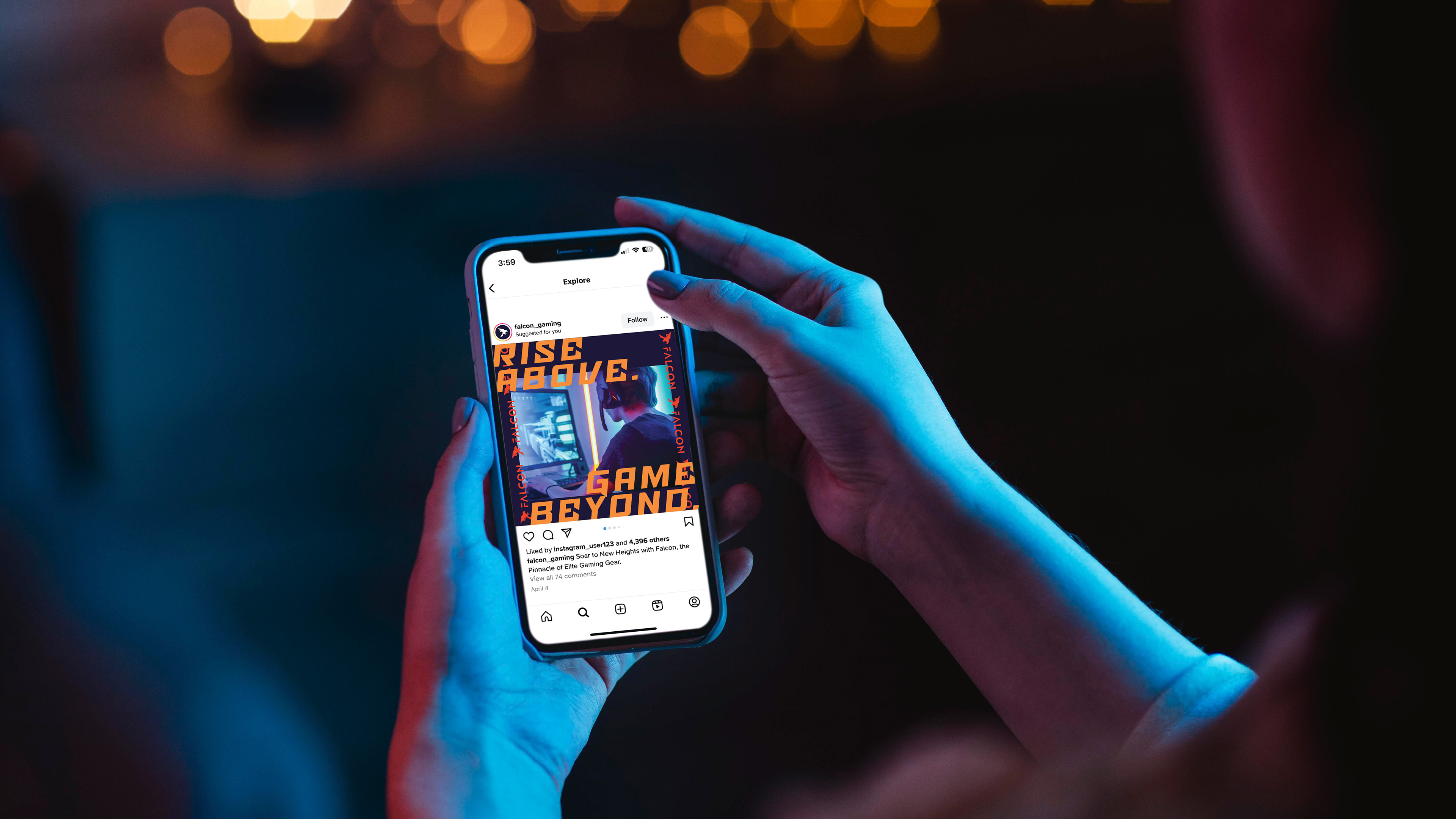 Social media (Instagram) ad for Falcon.