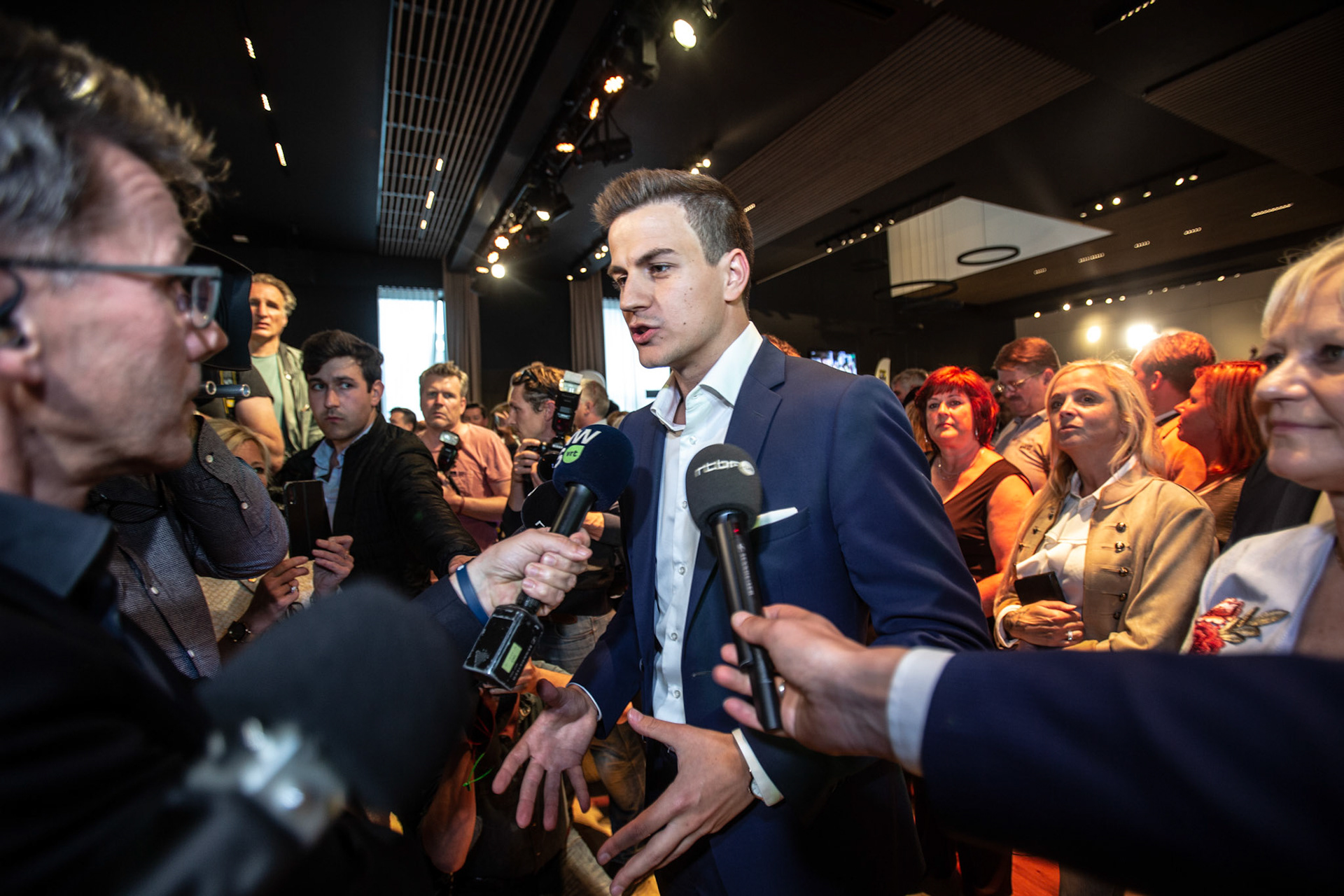 LONDERZEEL, Belgium Hotel ten Berg Vlaams Belang viert de verkiezingsoverwinning Dries Van LangenhovenPict Frank Abbeloos