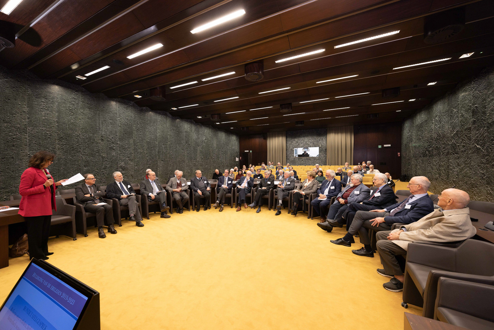 BRUSSELS, Koninklijke Academie huldigt ere-leden pict FRANK ABBELOOS