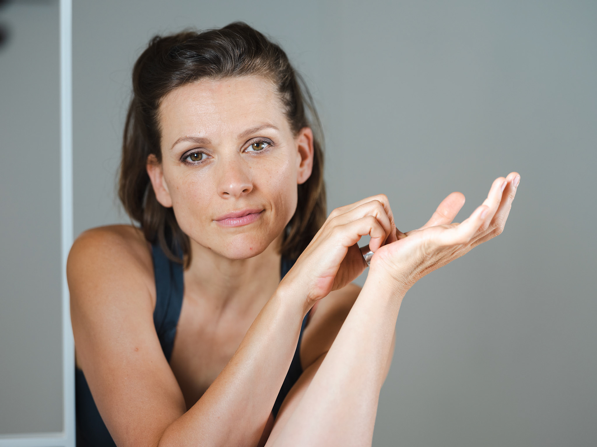 20210621 ANTWERPEN BELGIUM Veerle Baetens actress poses for the photographer pict FRANK ABBELOOS