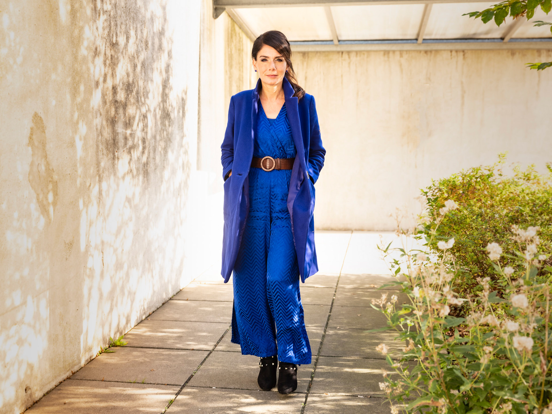 20191031 BRUSSEL BELGIUM VRT Fatma Taspinar journalist tv personality  EEN  Frank Abbeloos