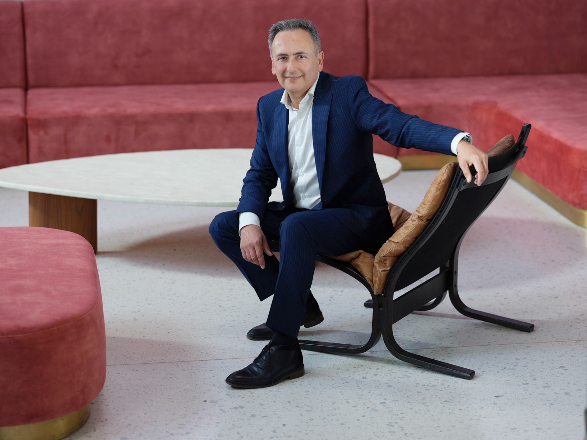 ANTWERPEN, BELGIUM 15th of March Faroek Ozgunes journalist VTM DPG-Media portrait pictured by Frank Abbeloos