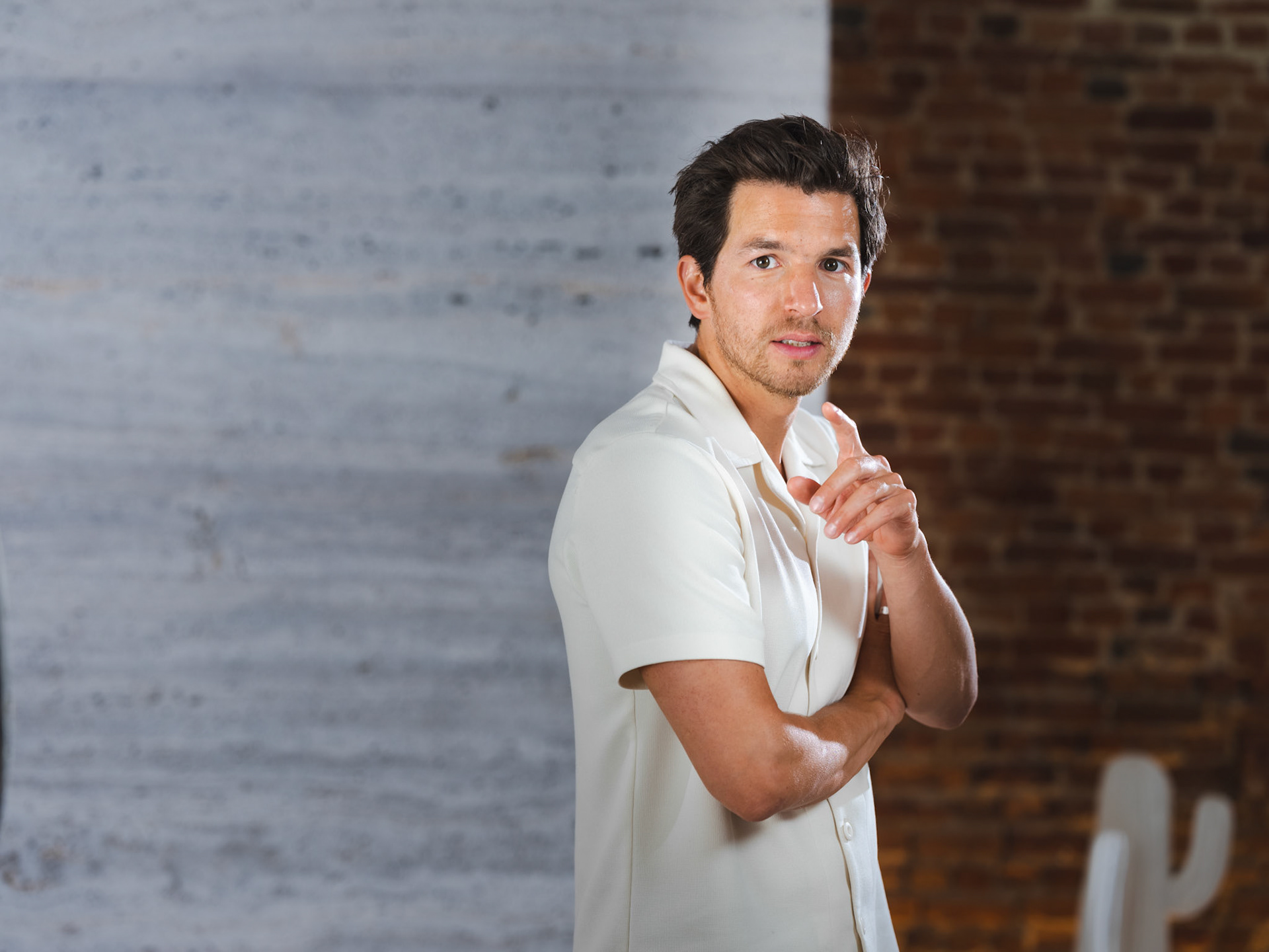 20210621 ANTWERPEN BELGIUM Matteo Simoni actor poses for the photographer pict FRANK ABBELOOS